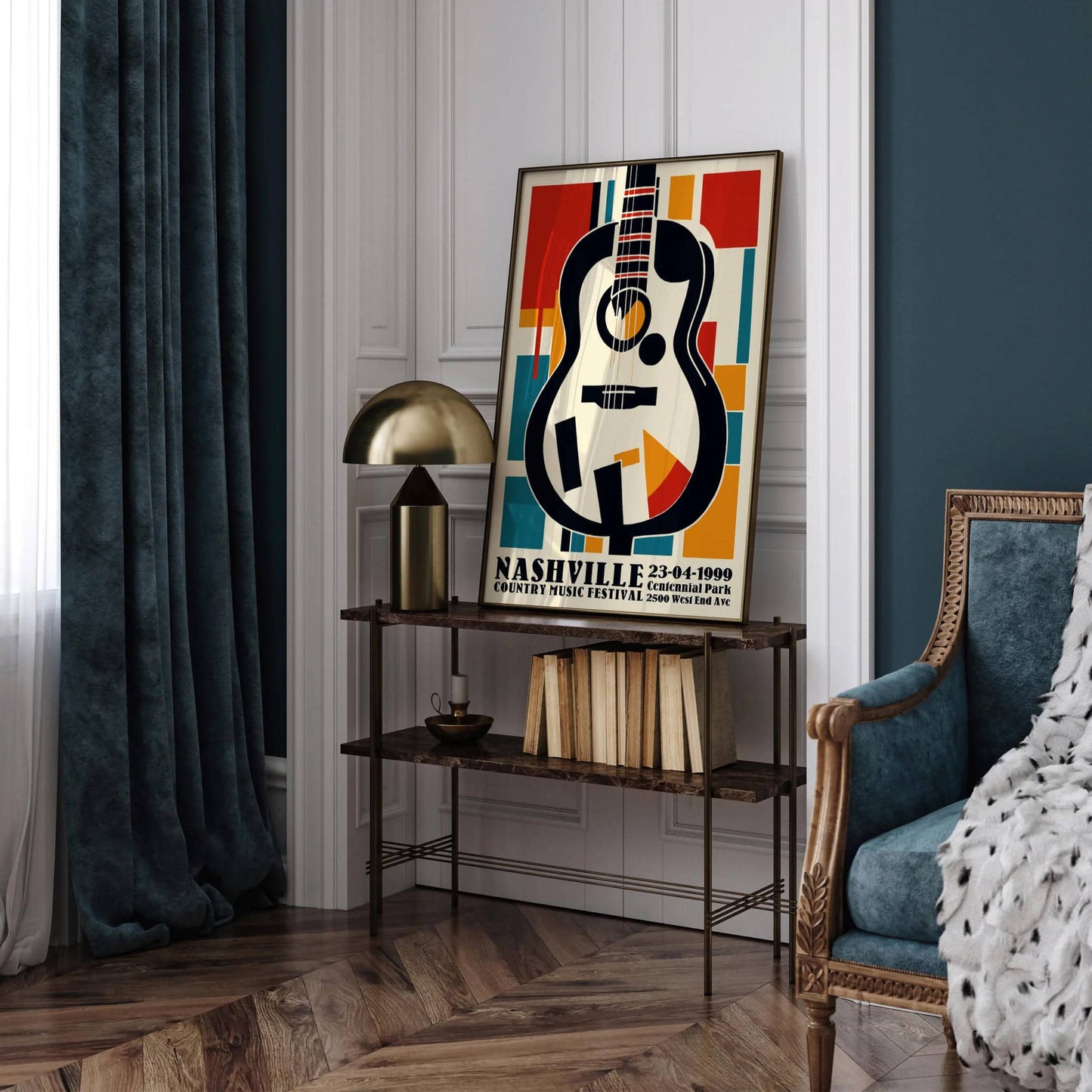 1999 Nashville Country Music Festival Poster - HypeSheriff