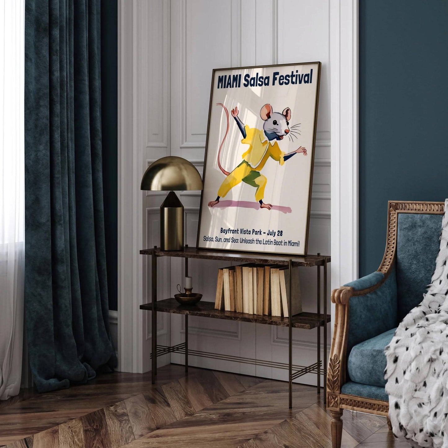 Miami Salsa Festival Cute Mouse Poster - HypeSheriff