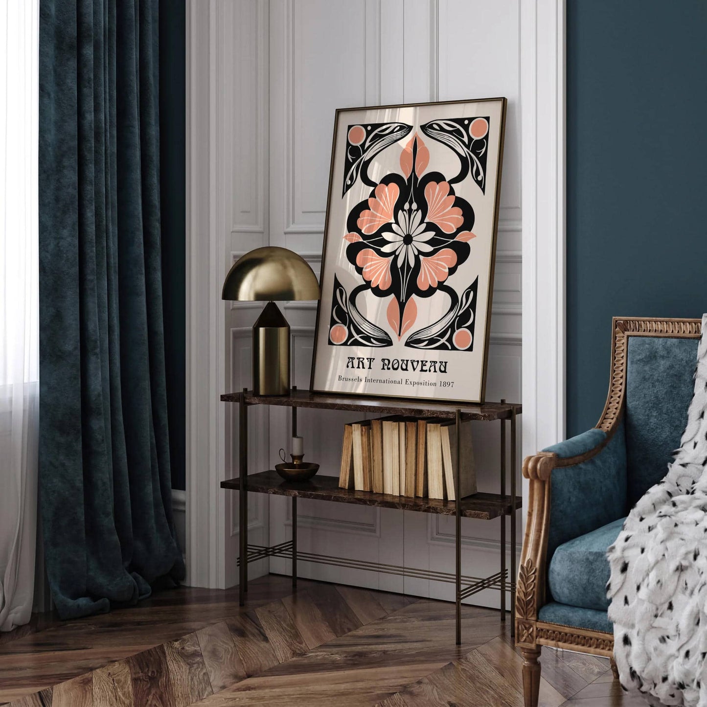 Art Nouveau Botanical Exhibition Poster - HypeSheriff