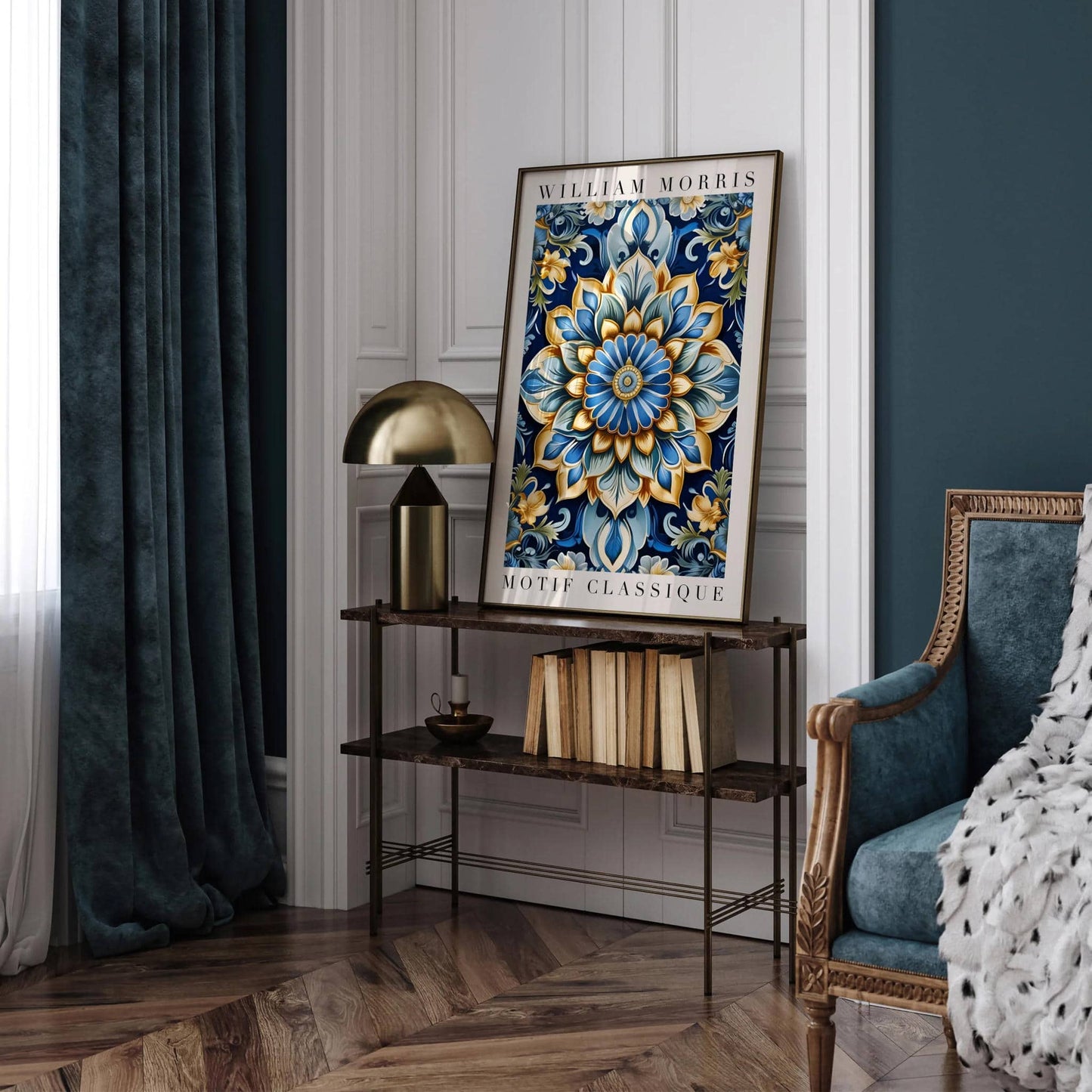 William Morris Motif Classique Wall Art - HypeSheriff