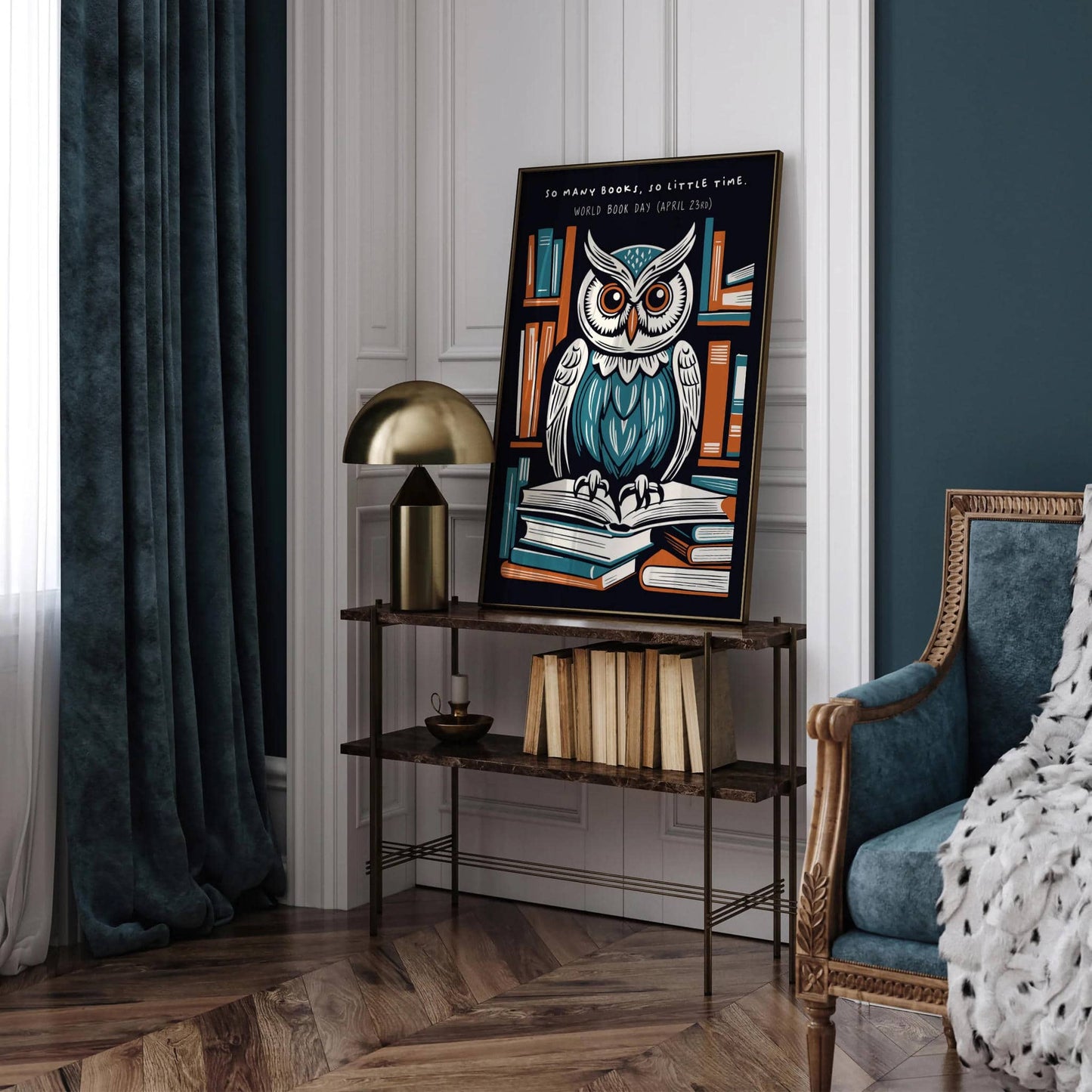 Library Wall Decor Print