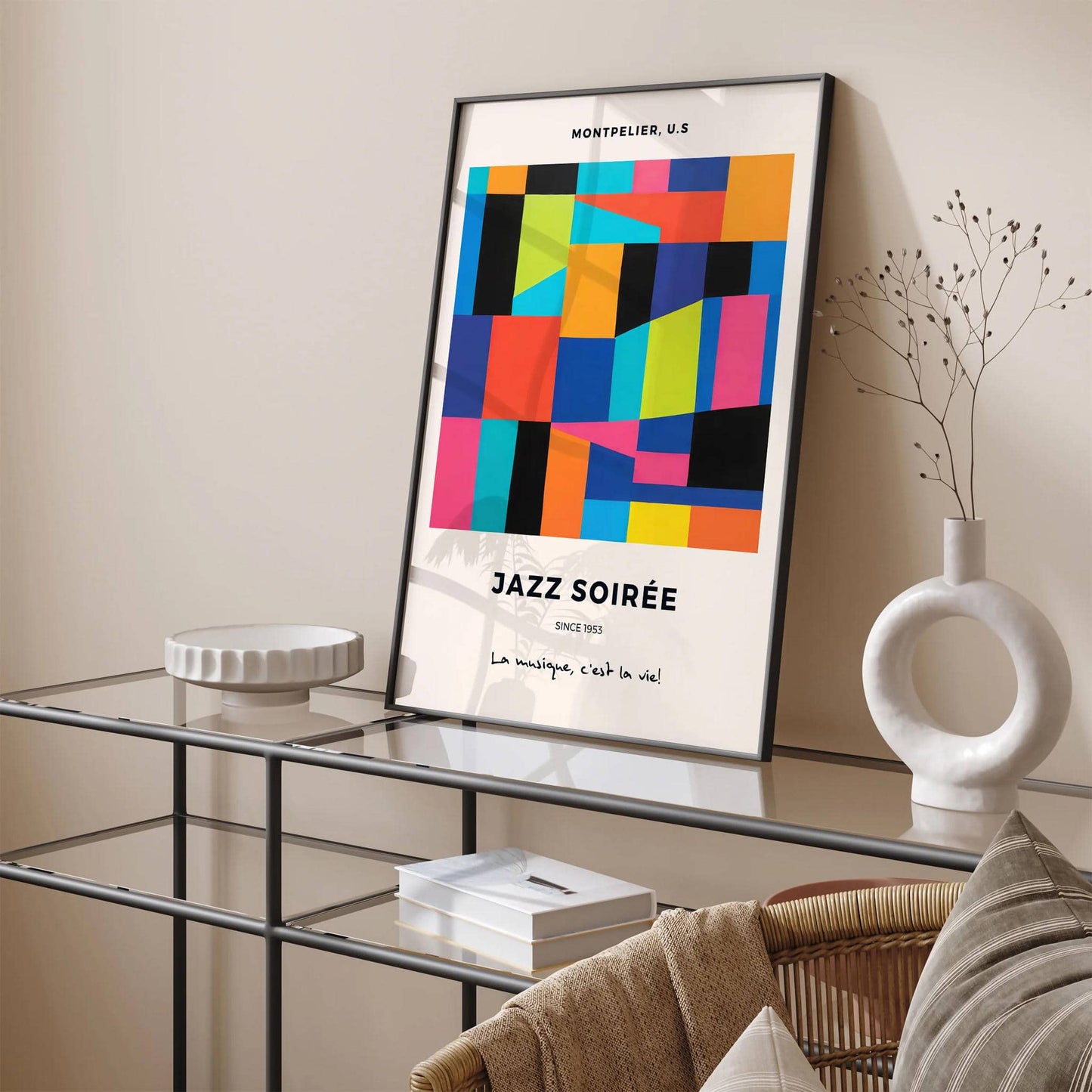 Jazz Music French Festival Art Print - HypeSheriff