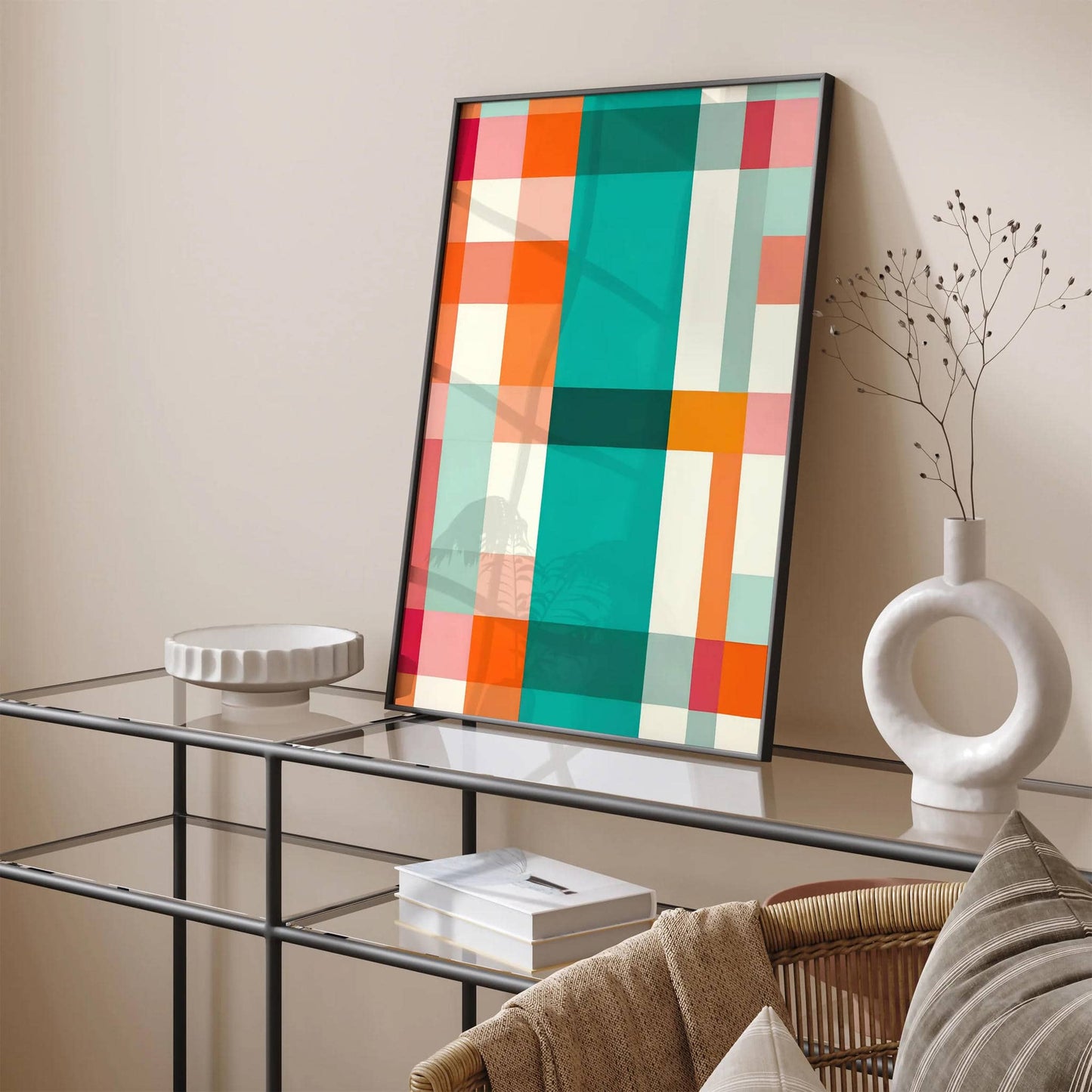 Cute Girly Colors Modern Art Print - HypeSheriff