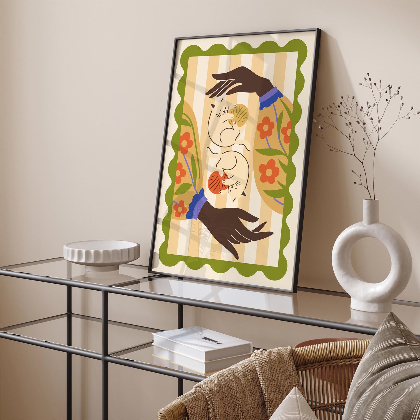 Funny Cats Colorful Poster 2026