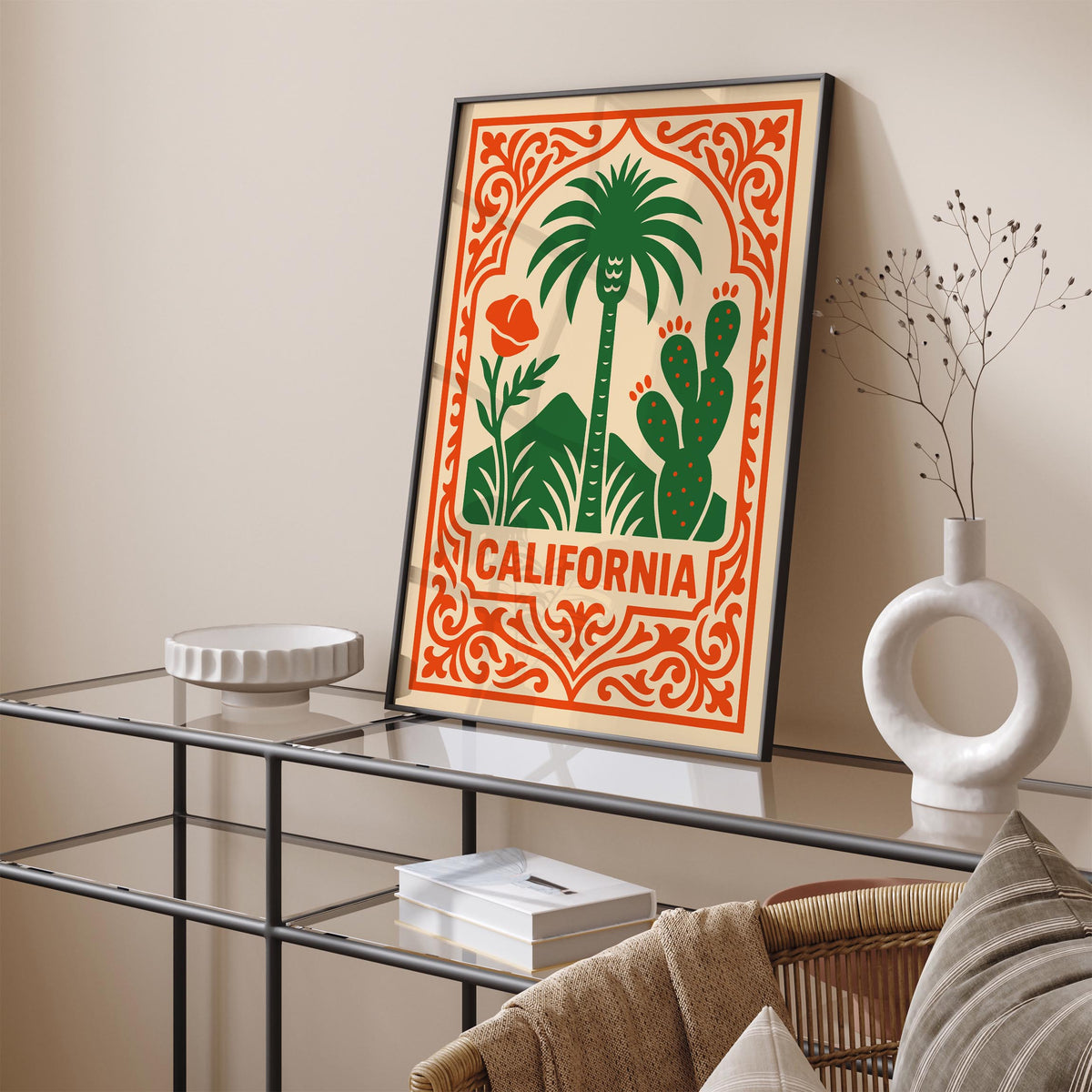 California Vintage Travel Poster