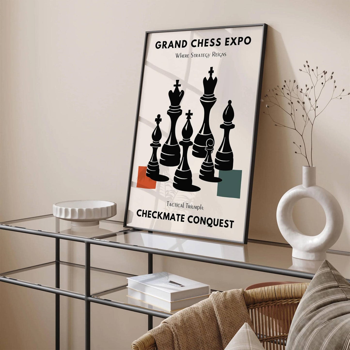Grand Chess Expo Modern Poster