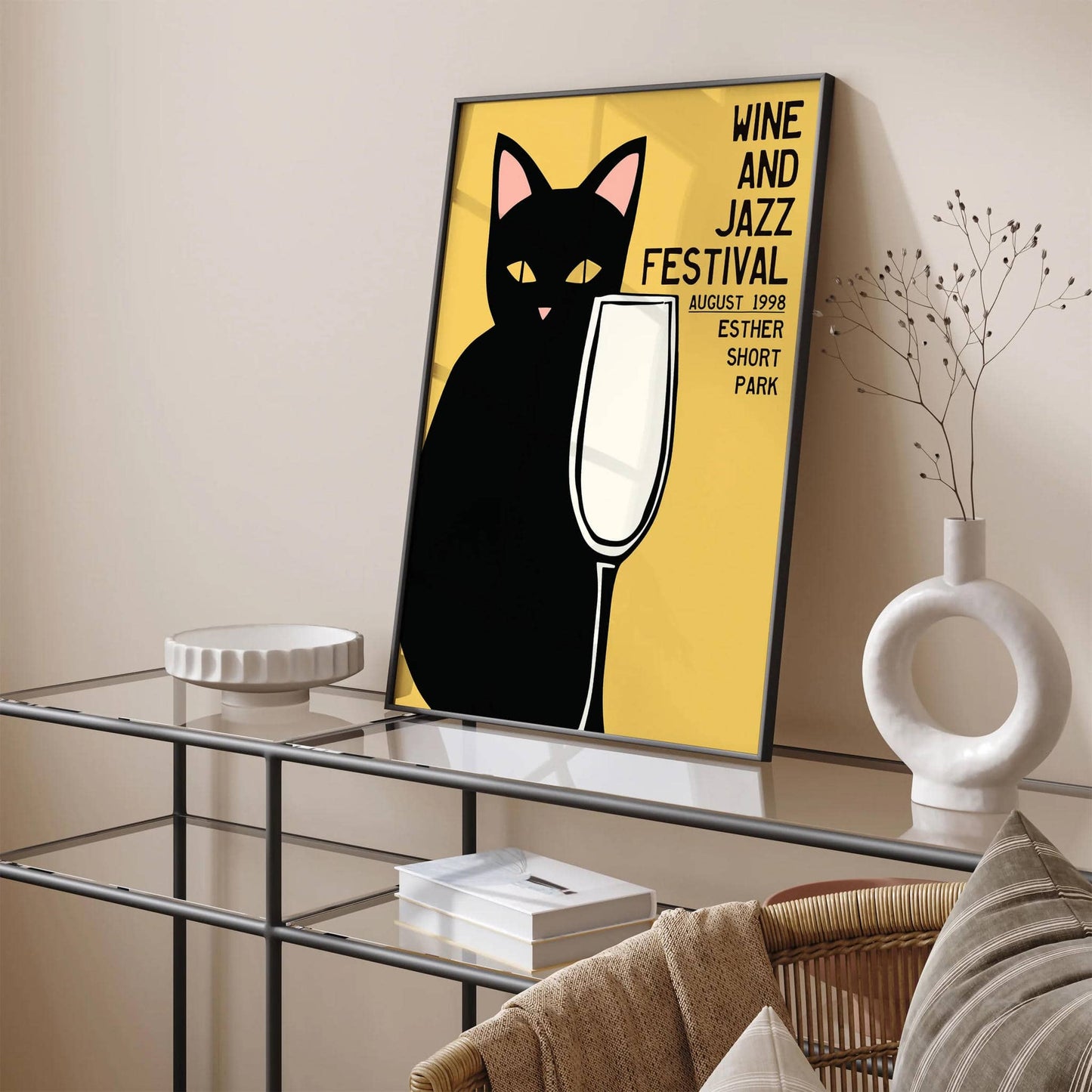 Wine and Jazz Festival 1998 Retro Poster - HypeSheriff