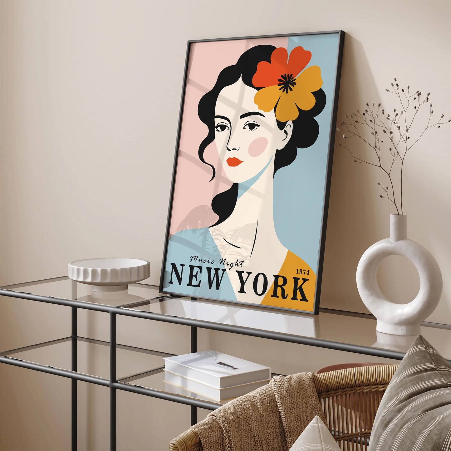 Music Night New York Woman Poster - HypeSheriff
