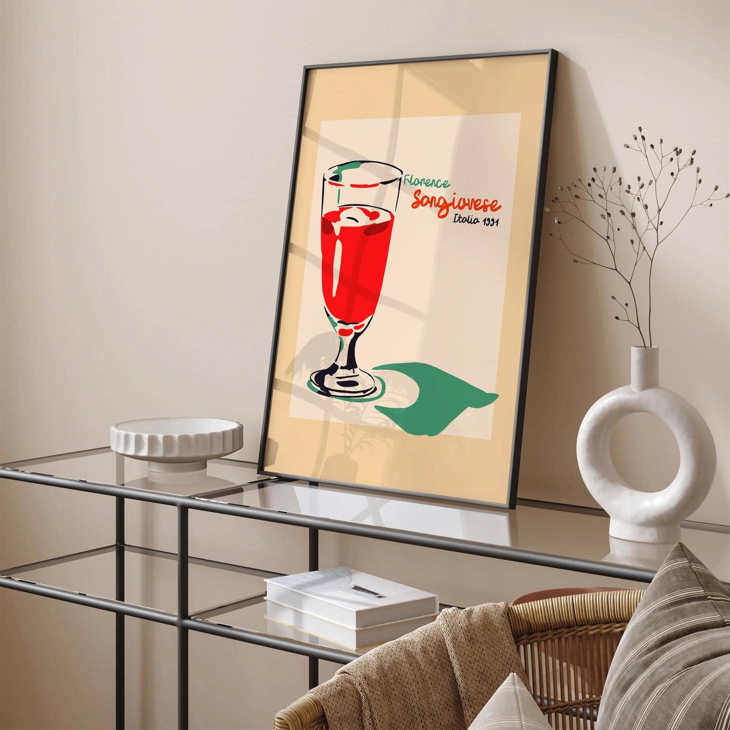 1991 Florence Sangiovese Wine Poster - HypeSheriff