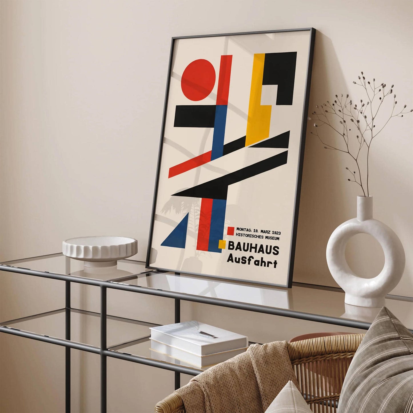 Bauhaus Ausfahrt Geometric Poster - HypeSheriff