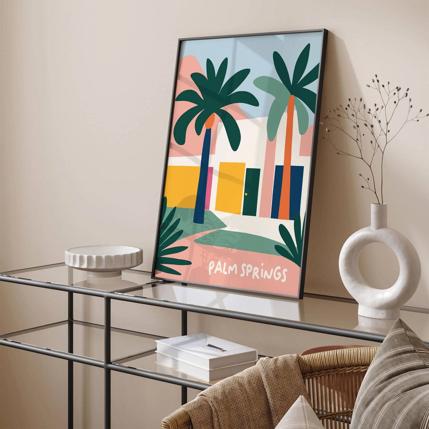 Palm Springs Modern Travel Poster - HypeSheriff