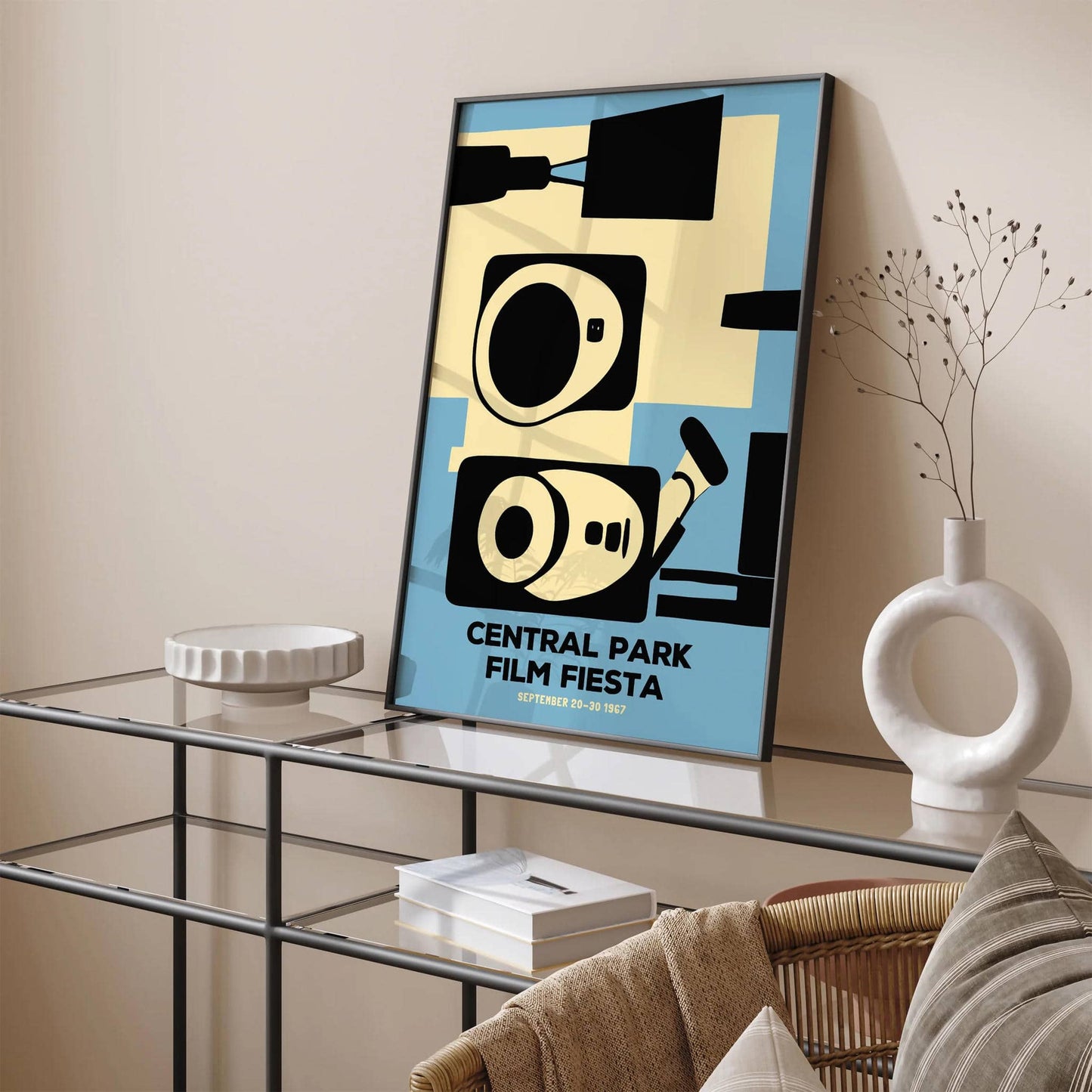 Central Park Film Festival Retro Poster - HypeSheriff