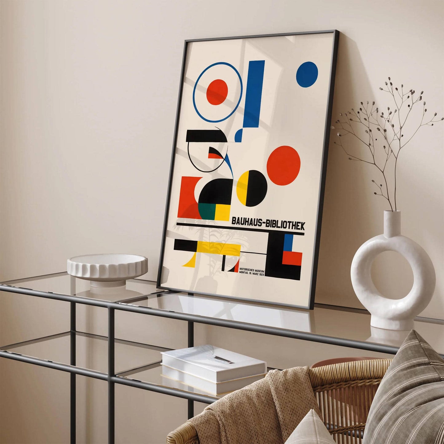 Bauhaus Retro Shapes Museum Poster - HypeSheriff