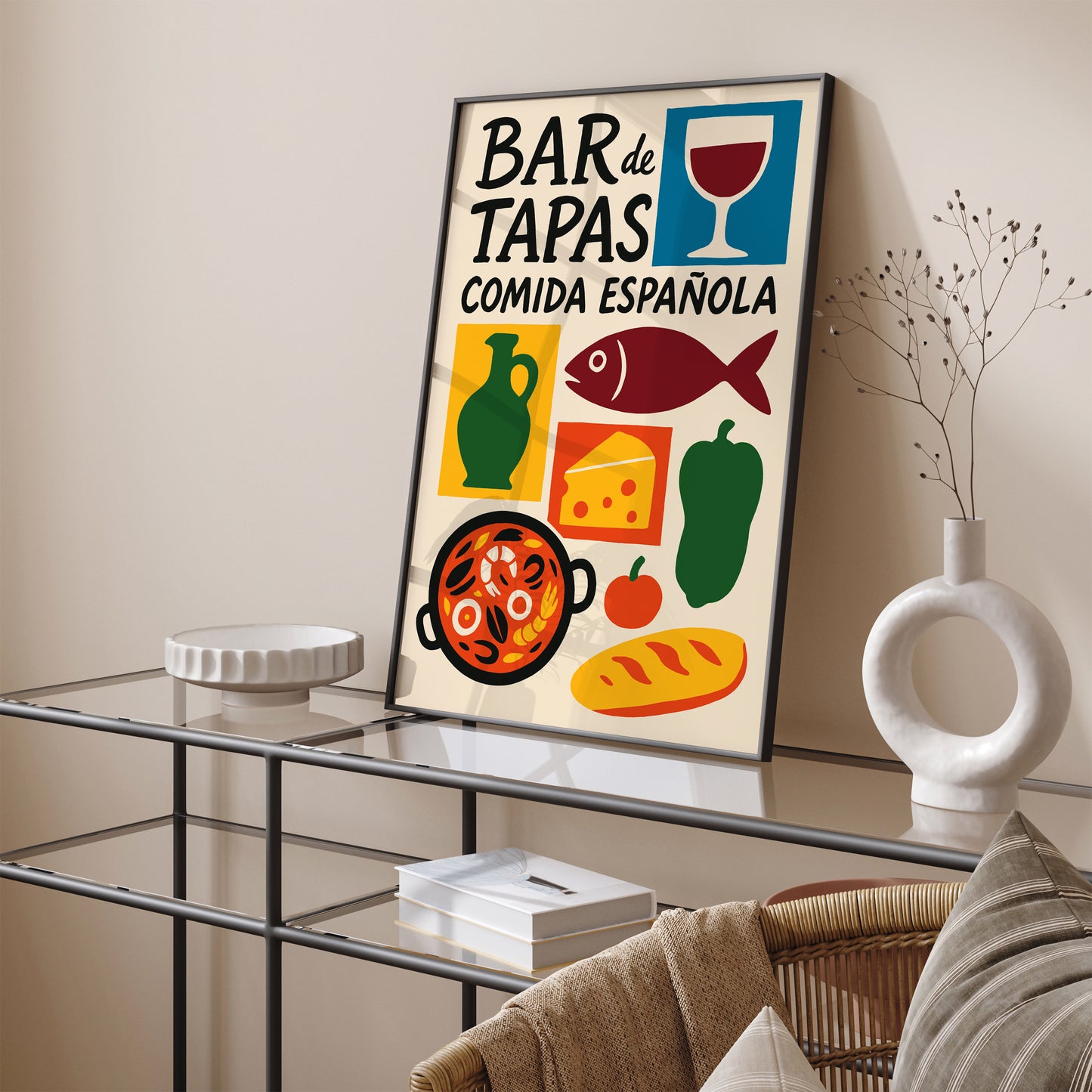 Spanish Tapas Poster – Bar & Kitchen Wall Art