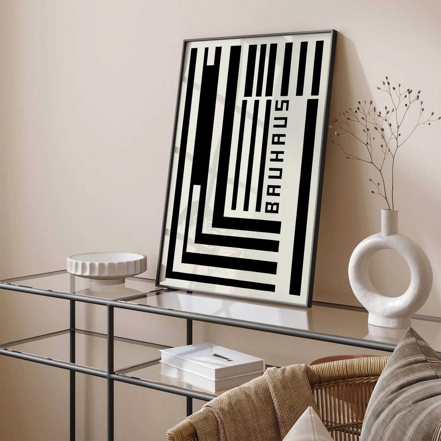 Black and White Bauhaus Poster - HypeSheriff