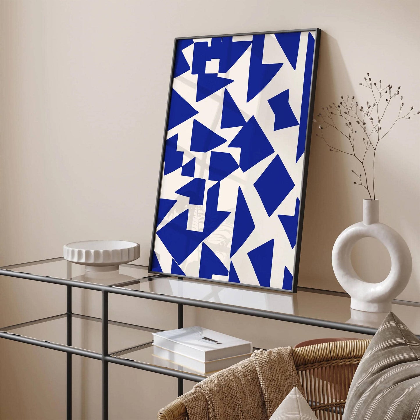 Blue Geometric Abstract Wall Art 2024 - HypeSheriff