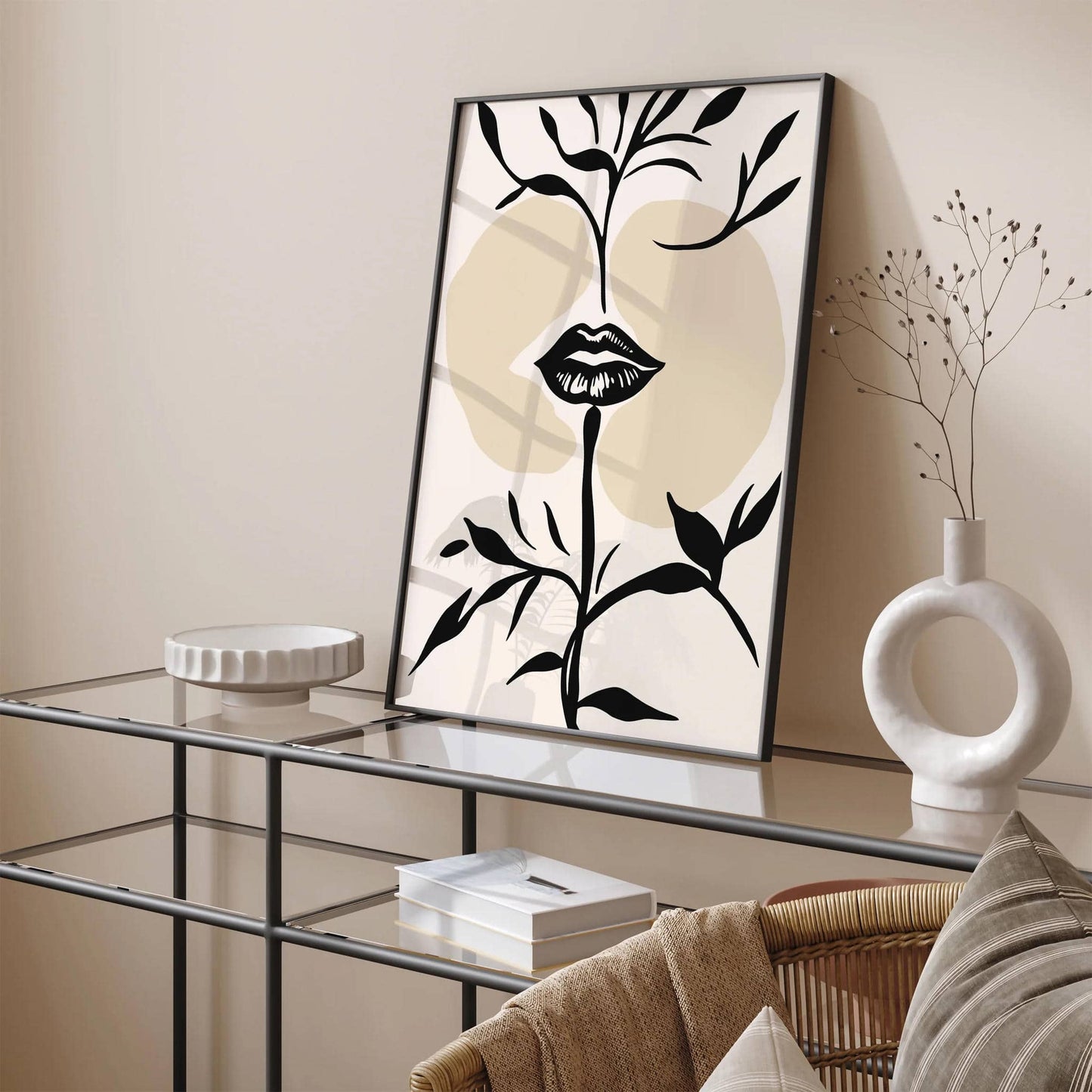 Nature Kiss Abstract Minimalist Print - HypeSheriff