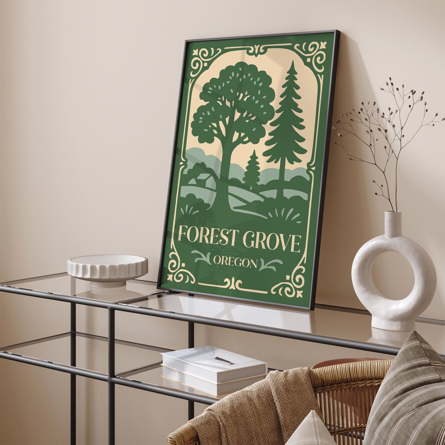 Forest Grove Oregon Travel Poster