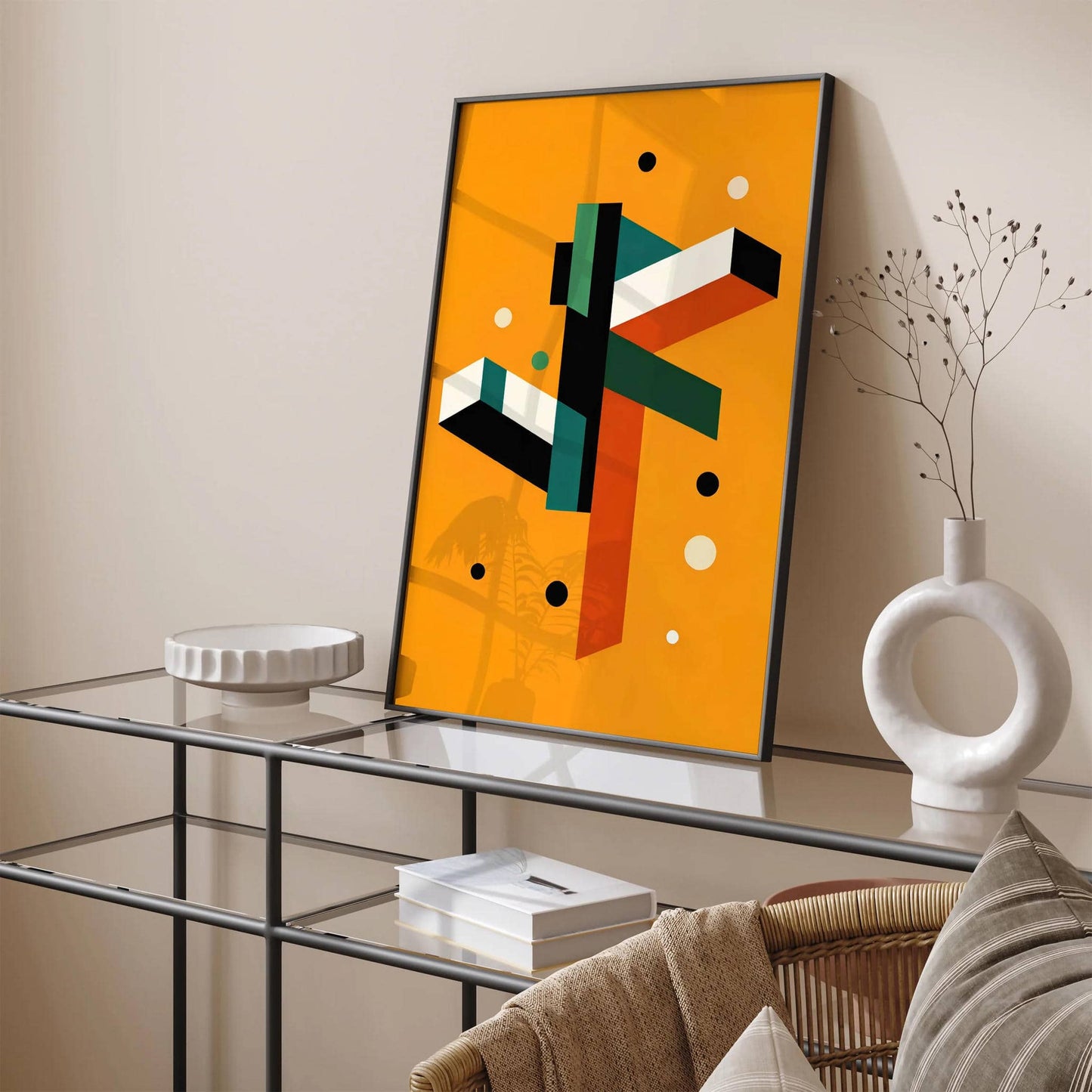 Modern Geometric Abstract Art Print - HypeSheriff