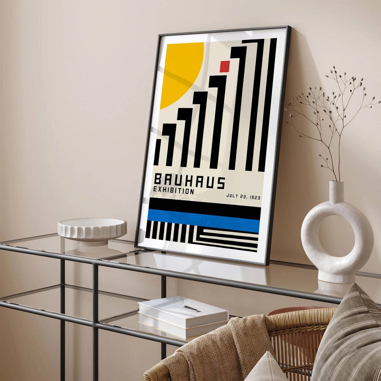 Minimalist Bauhaus Exhibition Art Print - HypeSheriff