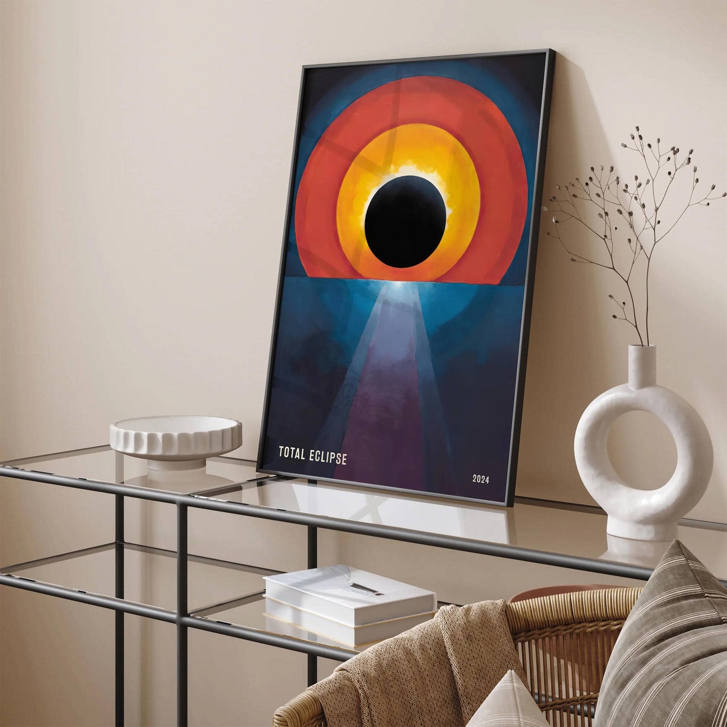 Total Eclipse Wall Art - Modern Art Print 2024 - HypeSheriff