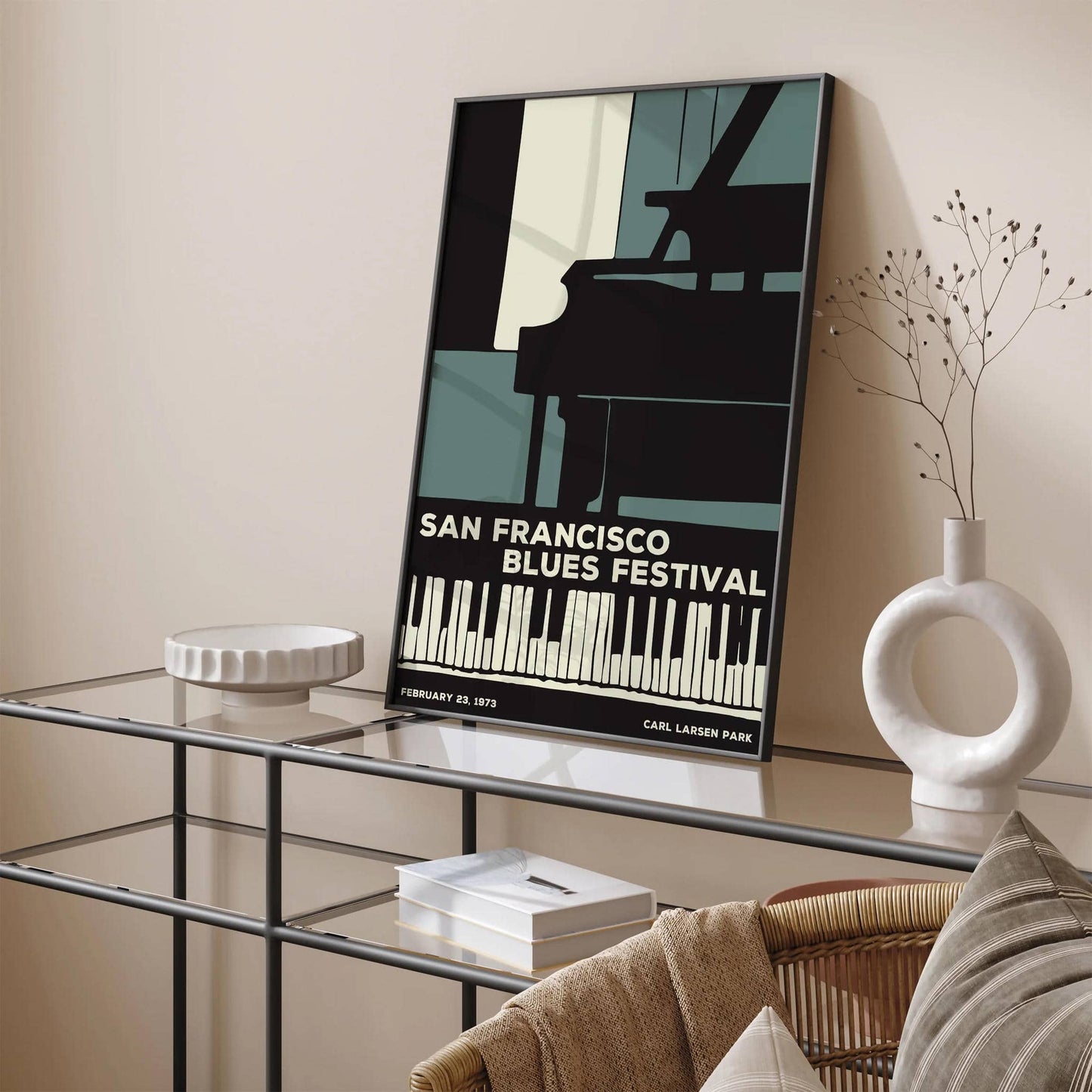 San Francisco Blues Festival Vintage Poster - HypeSheriff