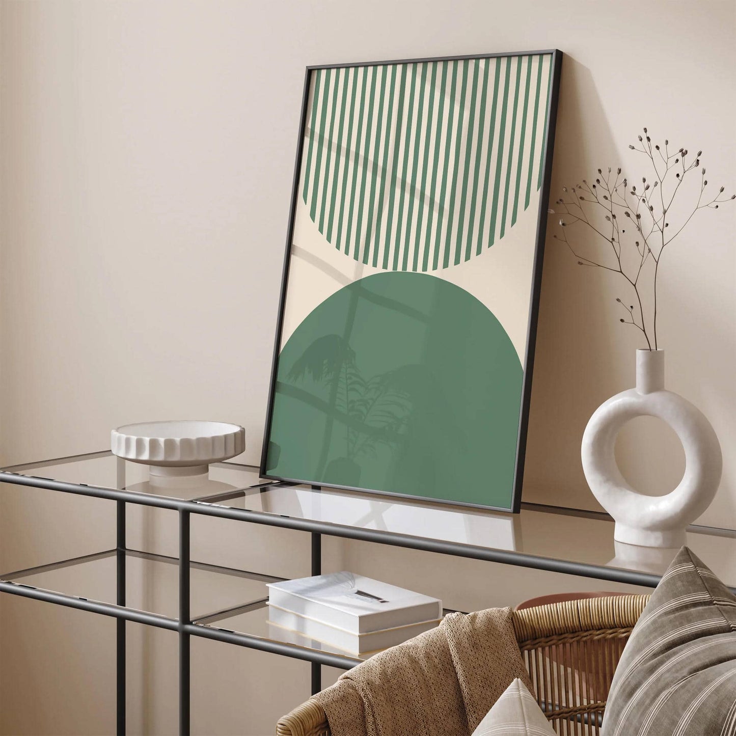 Mint Modern Geometric Art Print 2025 - HypeSheriff