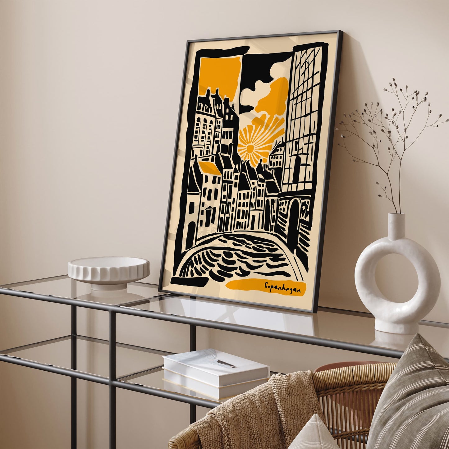 Copenhagen Scandinavian Cityscape Poster