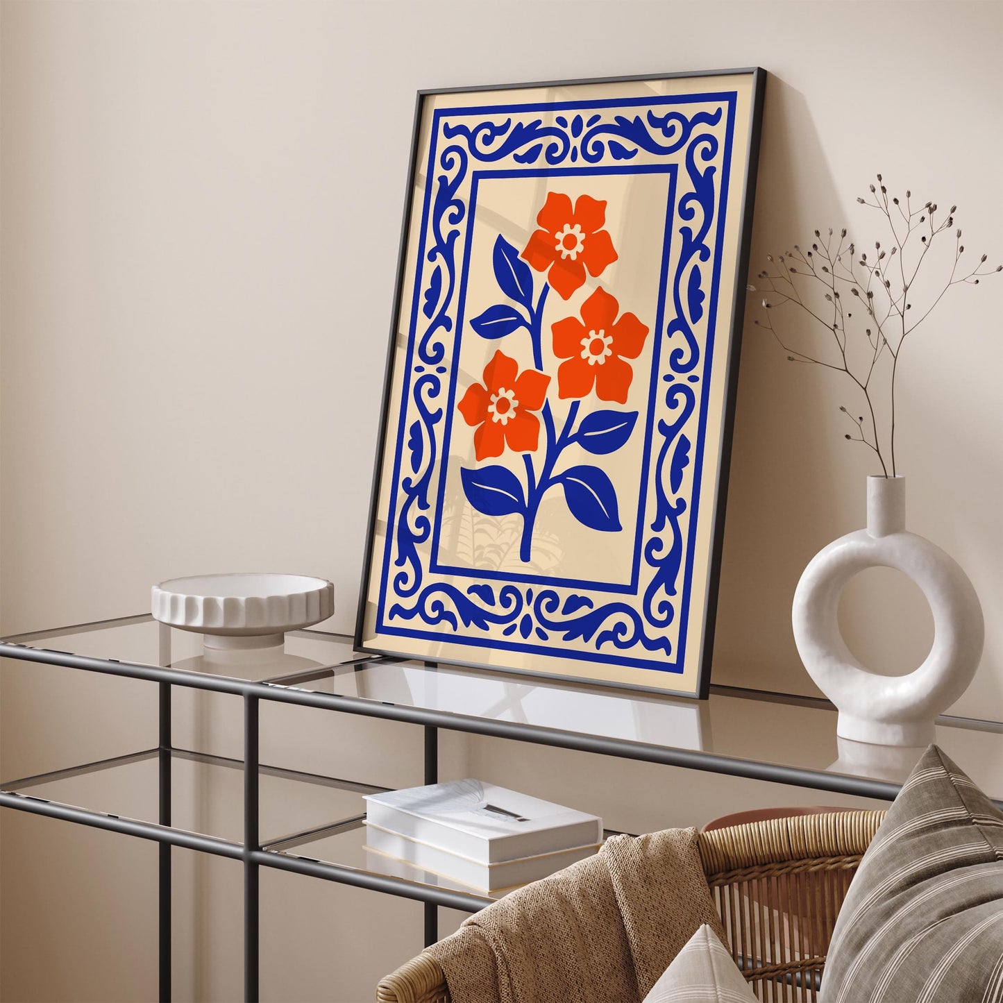 Botanical Floral Poster - Flower Wall Art Print