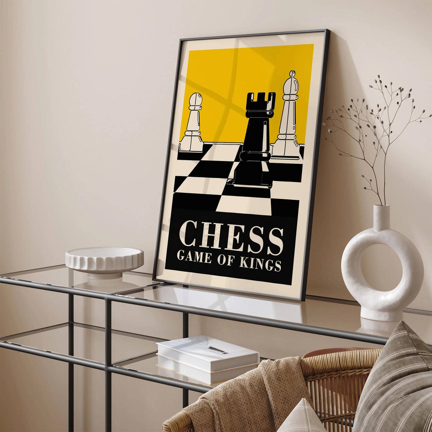 CHESS Game of Kings - Yellow Poster - HypeSheriff