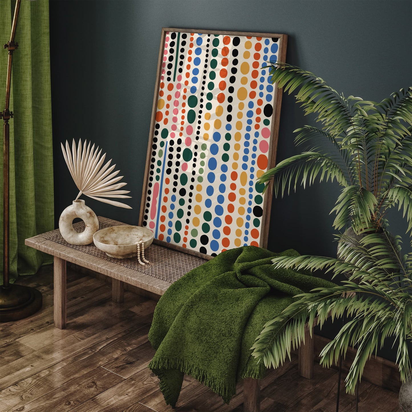 Colorful Dots Pattern Print