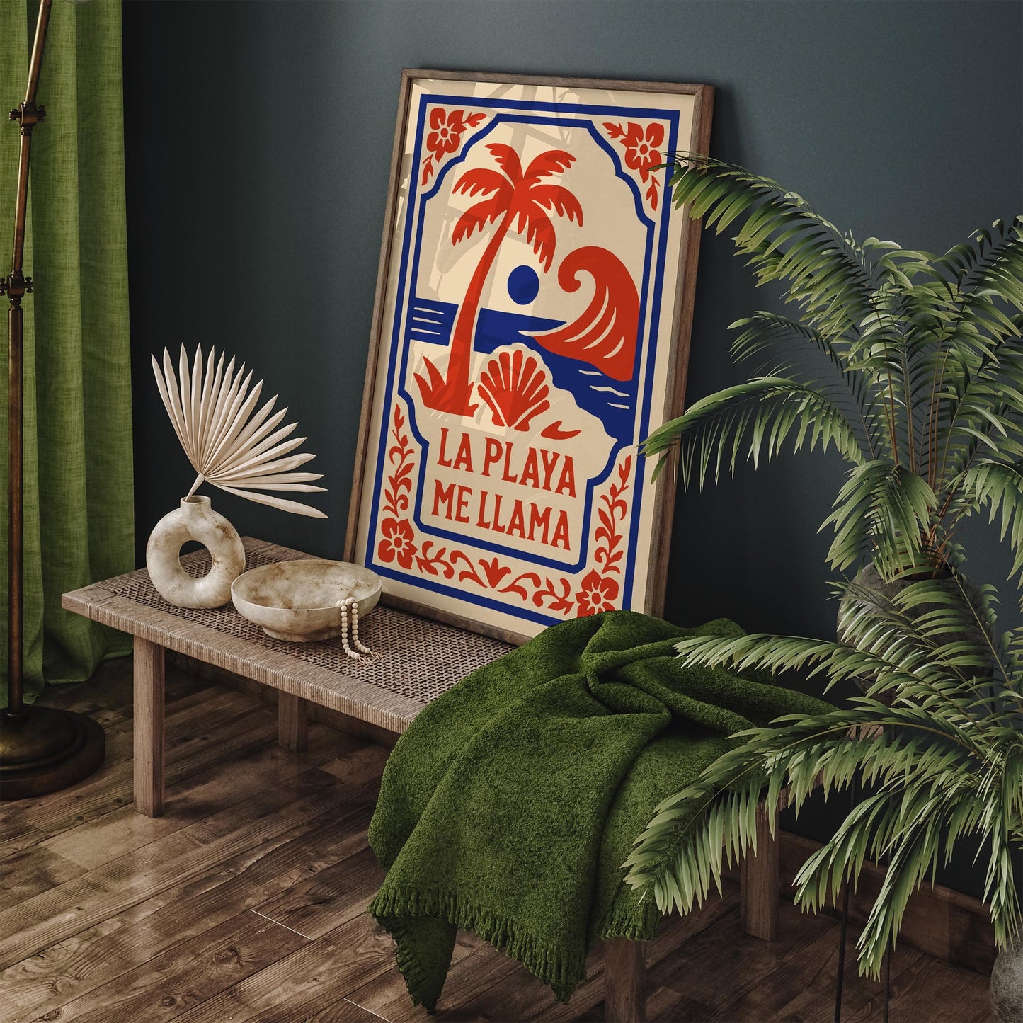Mexican Beach Print - La Playa Me Llama Art