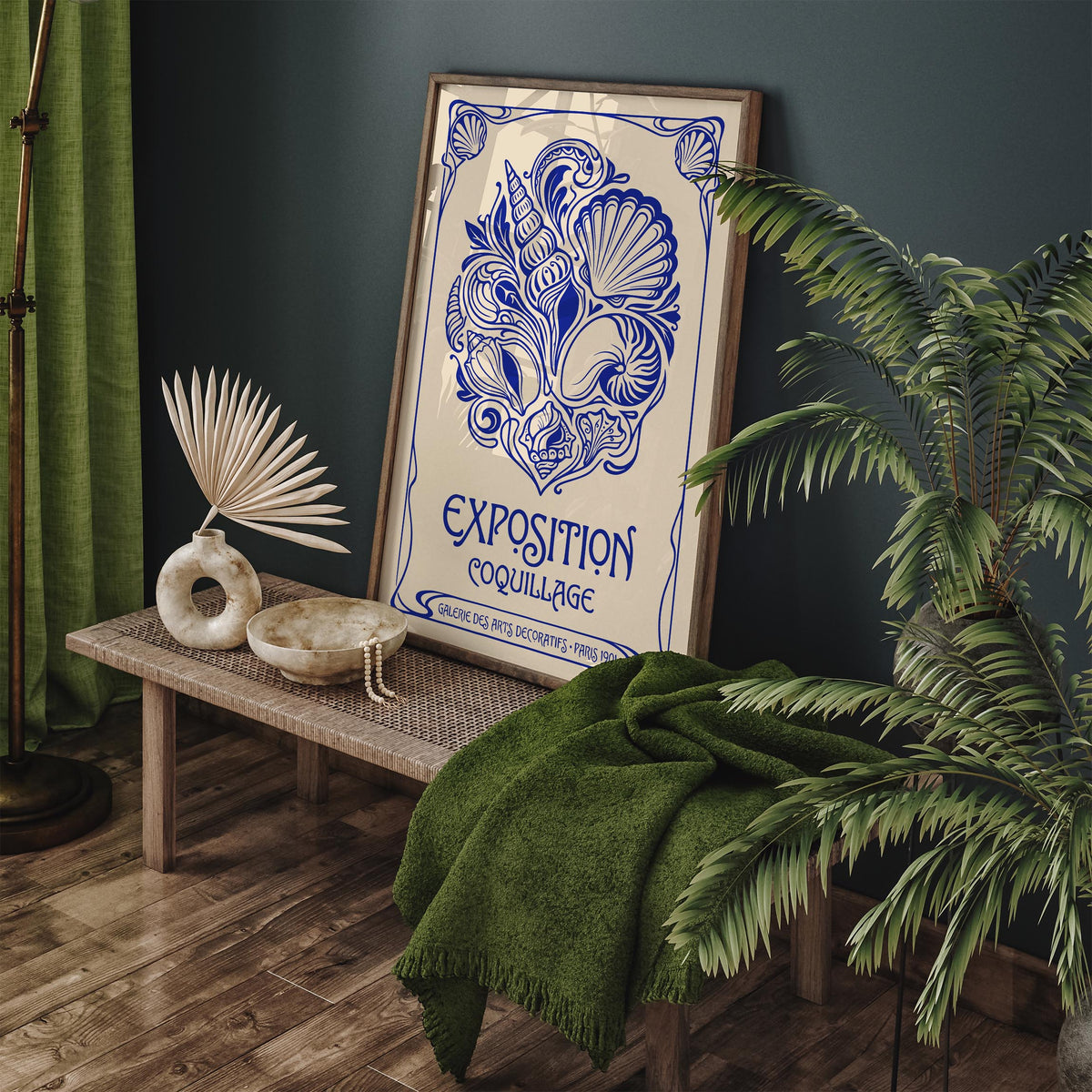 Vintage Seashells Exhibition Poster