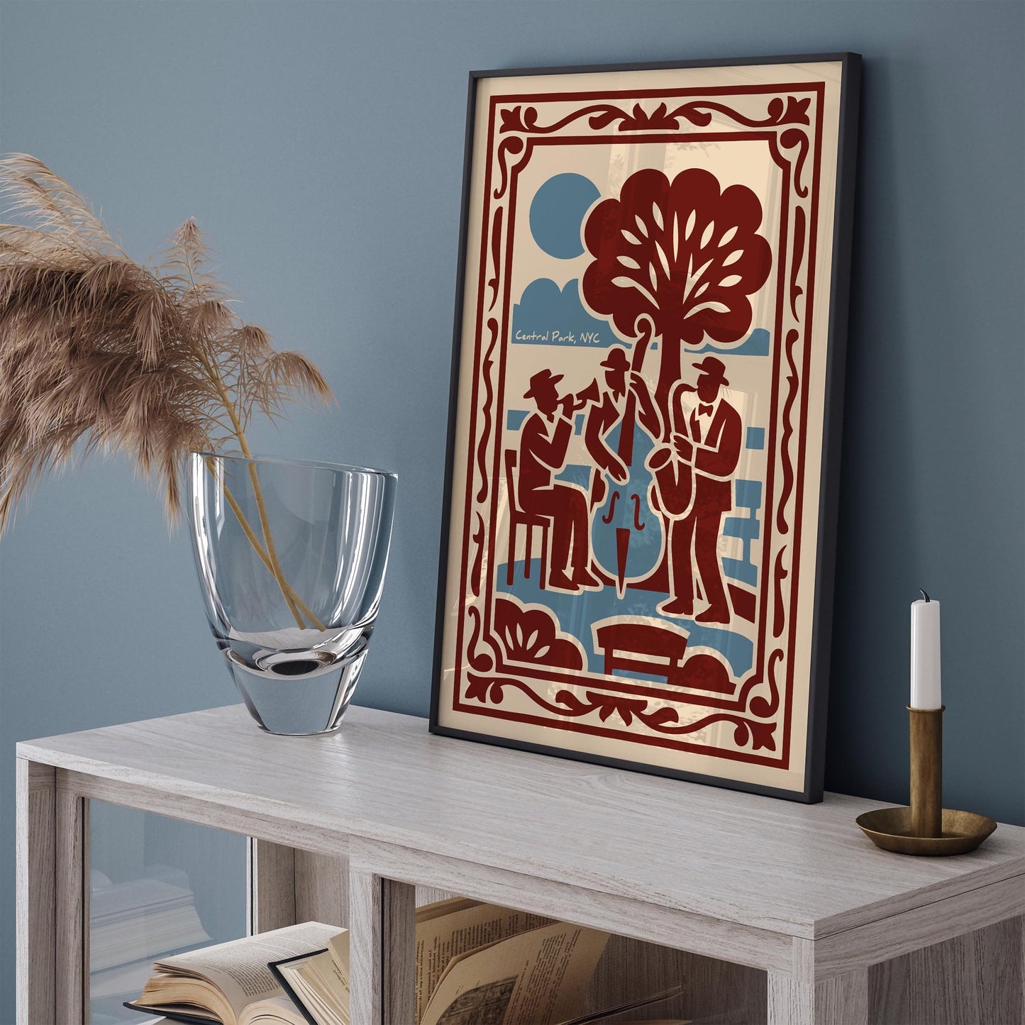 NYC Art, Jazz Print, Music Decor