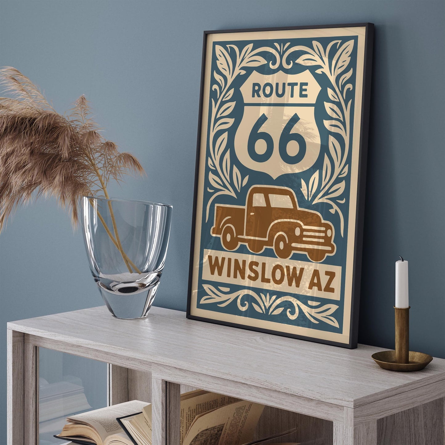 Route 66 Winslow AZ Travel Poster