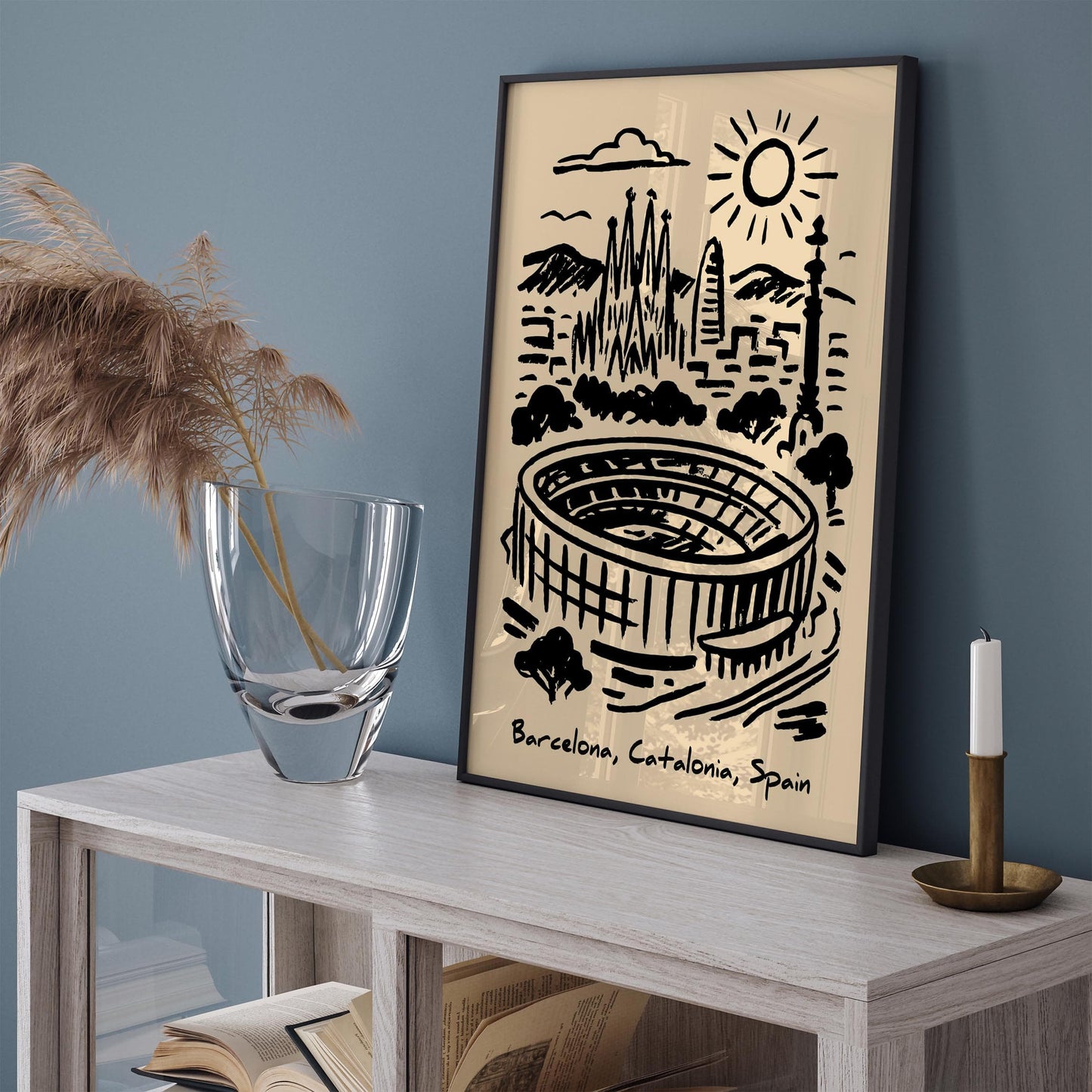 Camp Nou Poster - Barcelona Stadium Wall Art Print