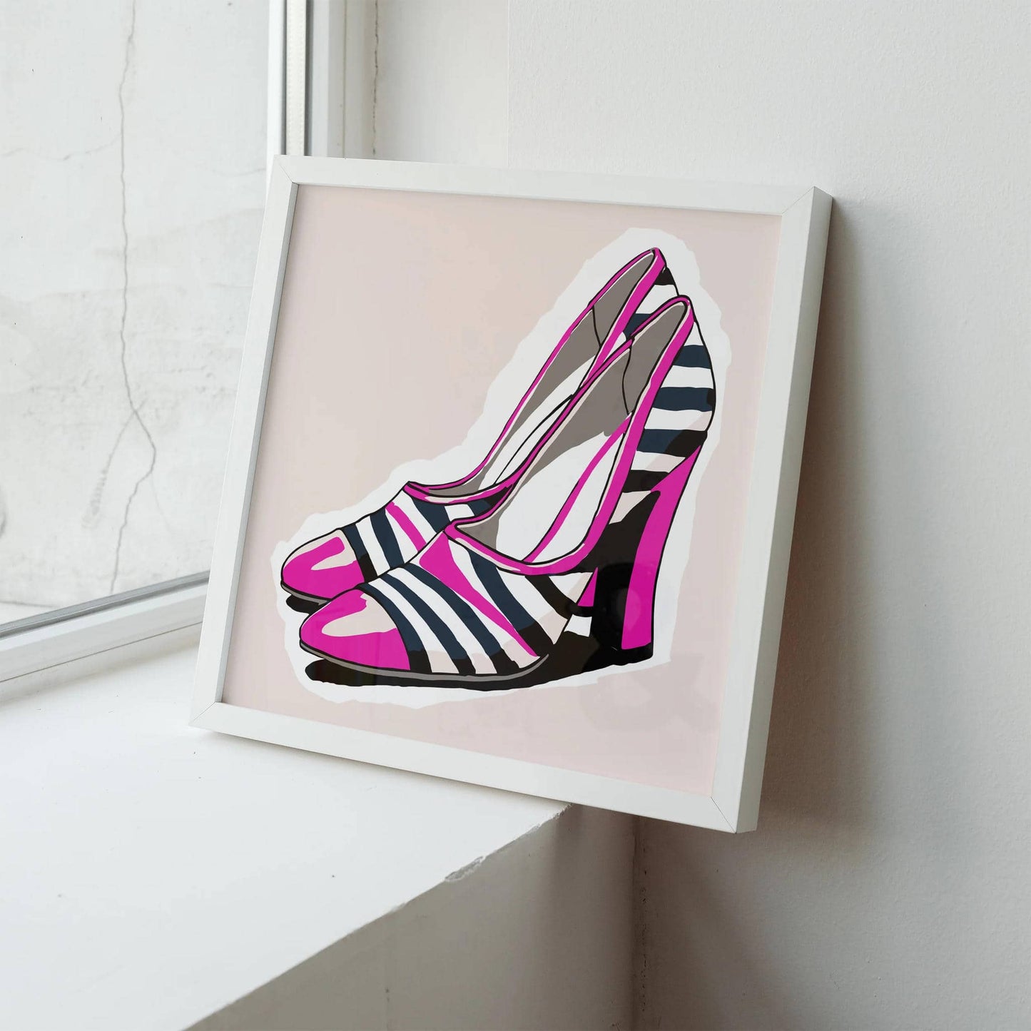 Retro Heels Fashion Wall Art Print
