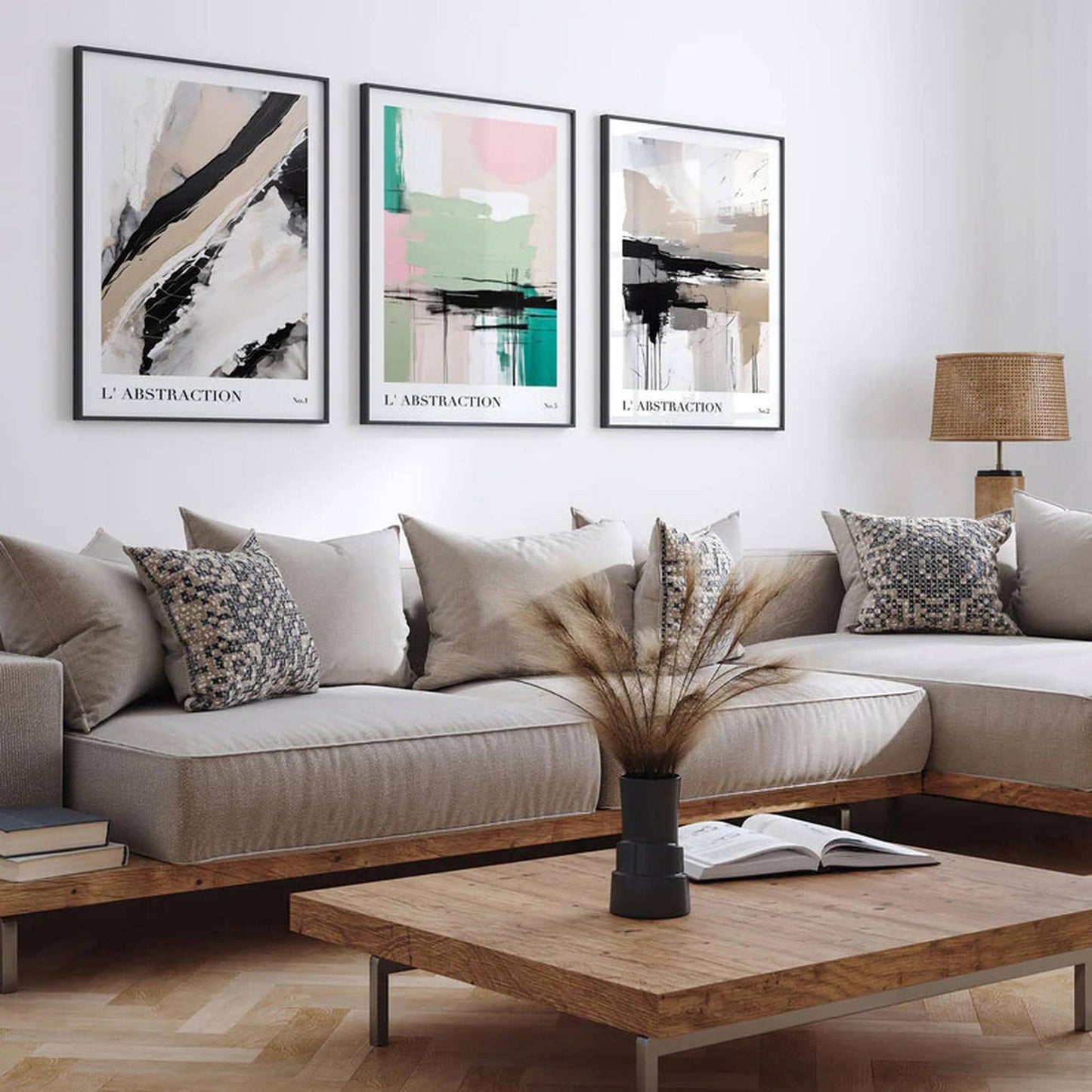 Modern Abstract No.5 Pastel Wall Art - HypeSheriff