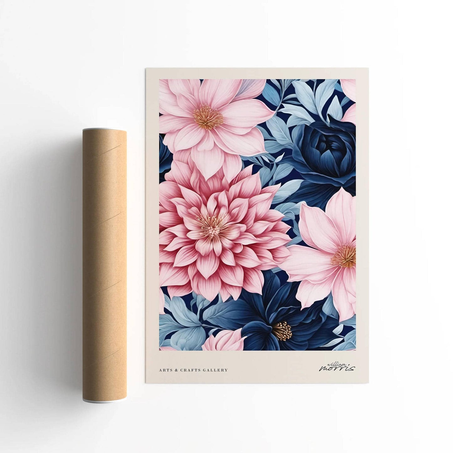 Elegant Vintage Floral Poster - HypeSheriff