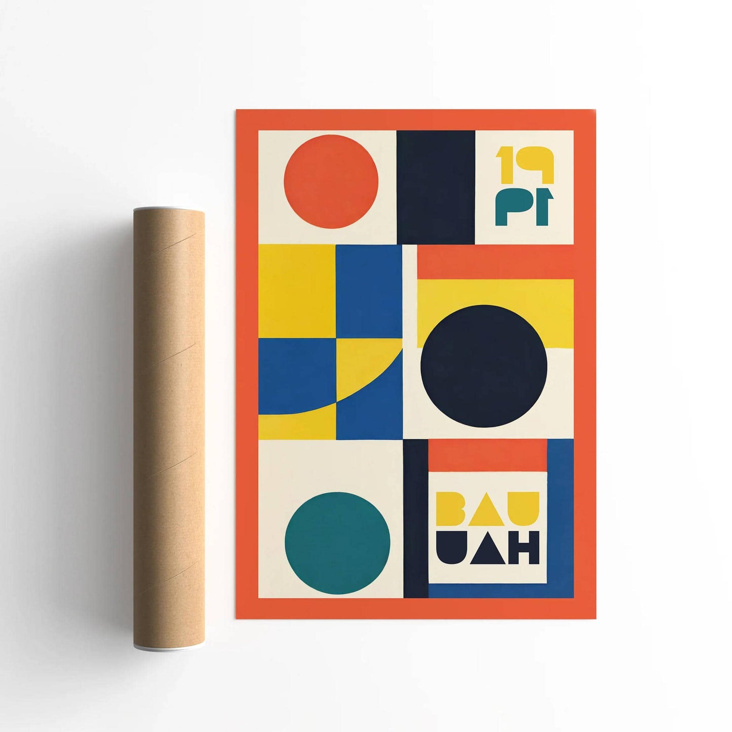 Geometric Harmony - Modern Art Exhibition Poster - HypeSheriff