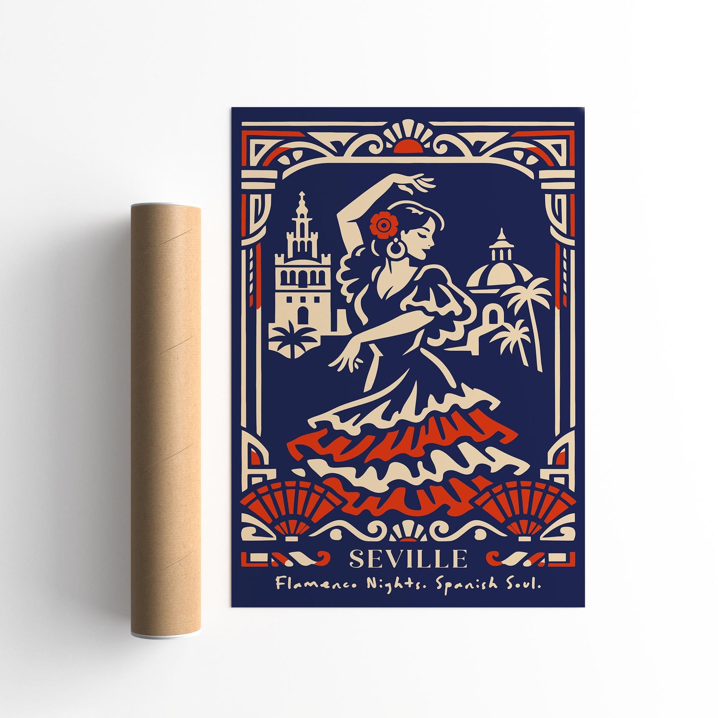 Flamenco Dancer Seville Poster – Spanish Wall Art