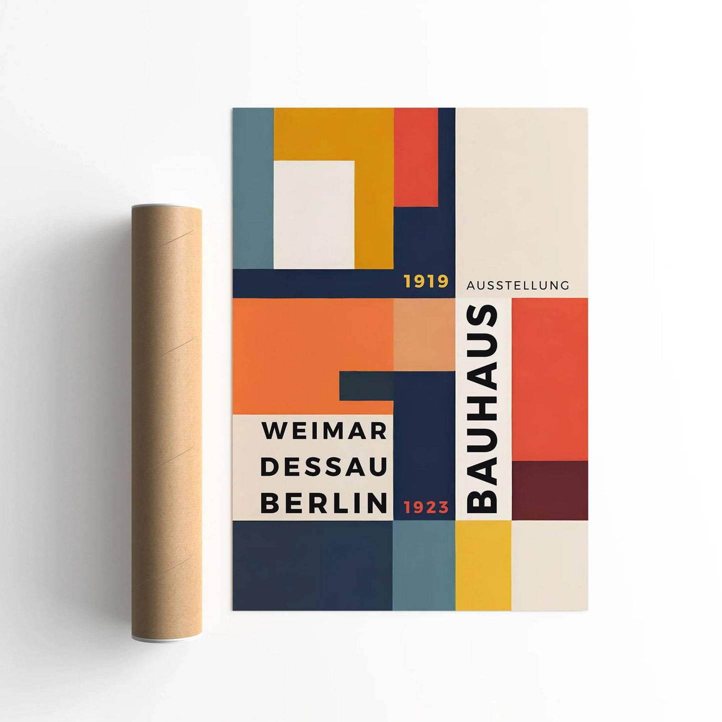 Modern Shapes Bauhaus Revolution Print - HypeSheriff