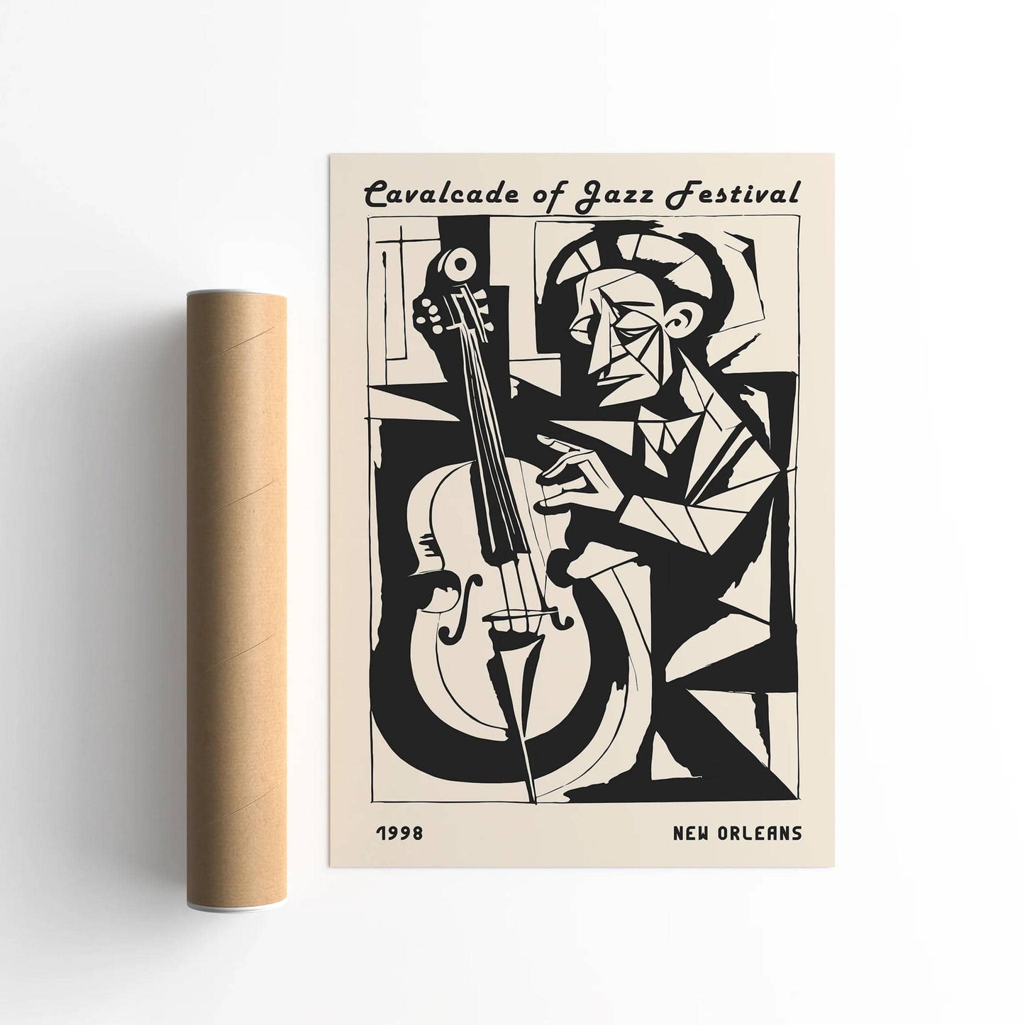 Retro New Orleans Jazz Music Poster - HypeSheriff