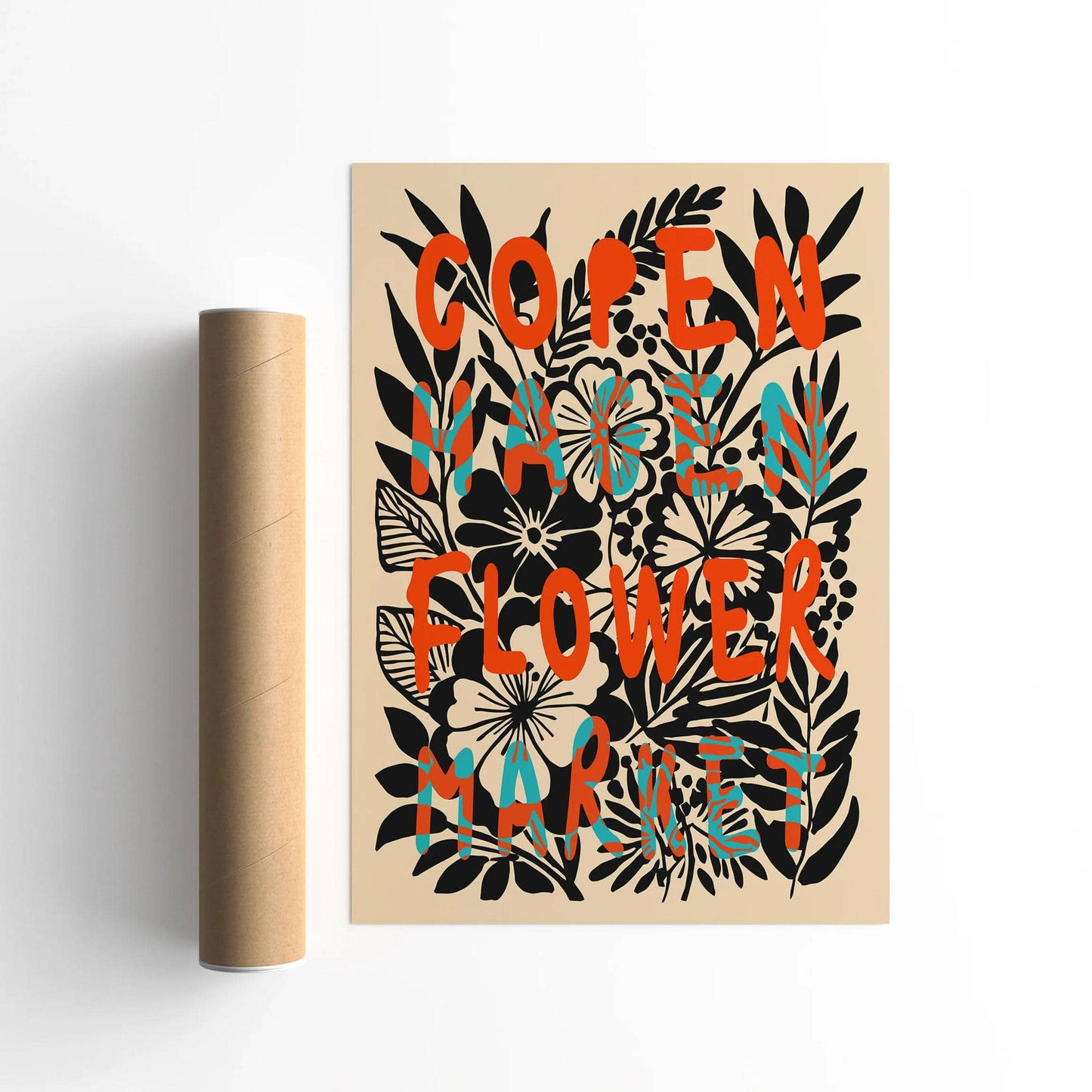 Copenhagen Flower Market Poster - HypeSheriff