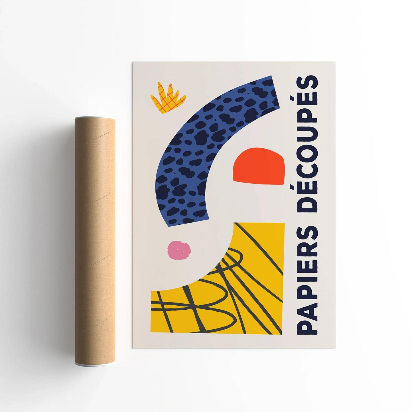 Papiers Decoupes Cut Outs Minimalist Poster - HypeSheriff