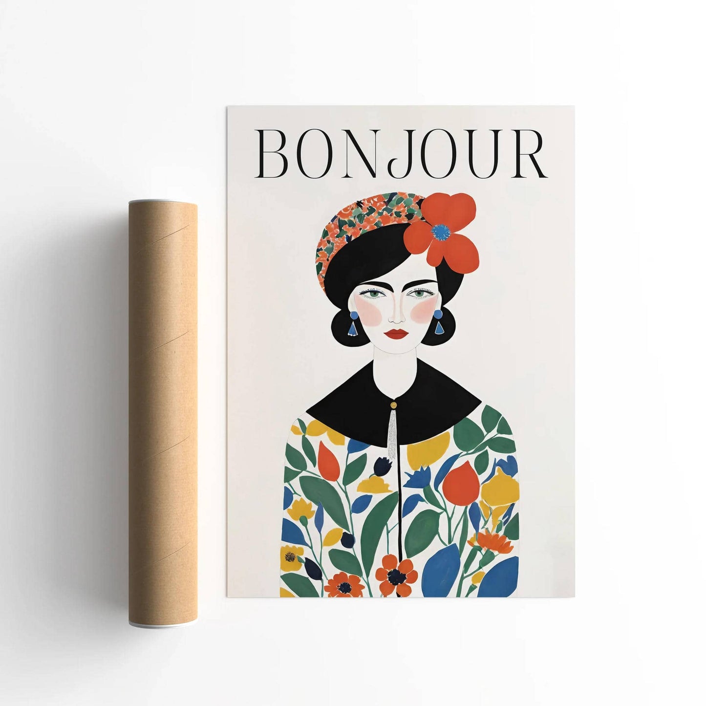 Bonjour French Fashion Illustration - HypeSheriff