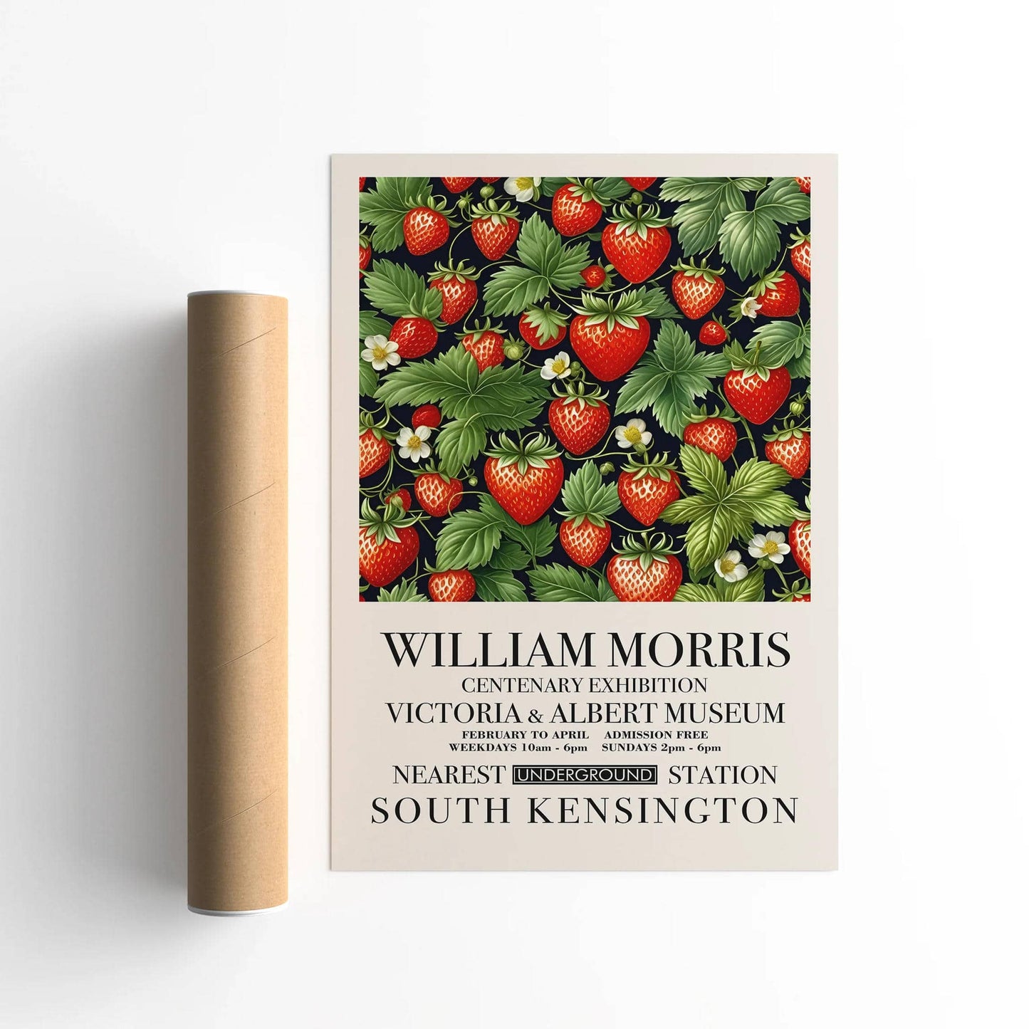 William Morris Strawberries Poster - HypeSheriff