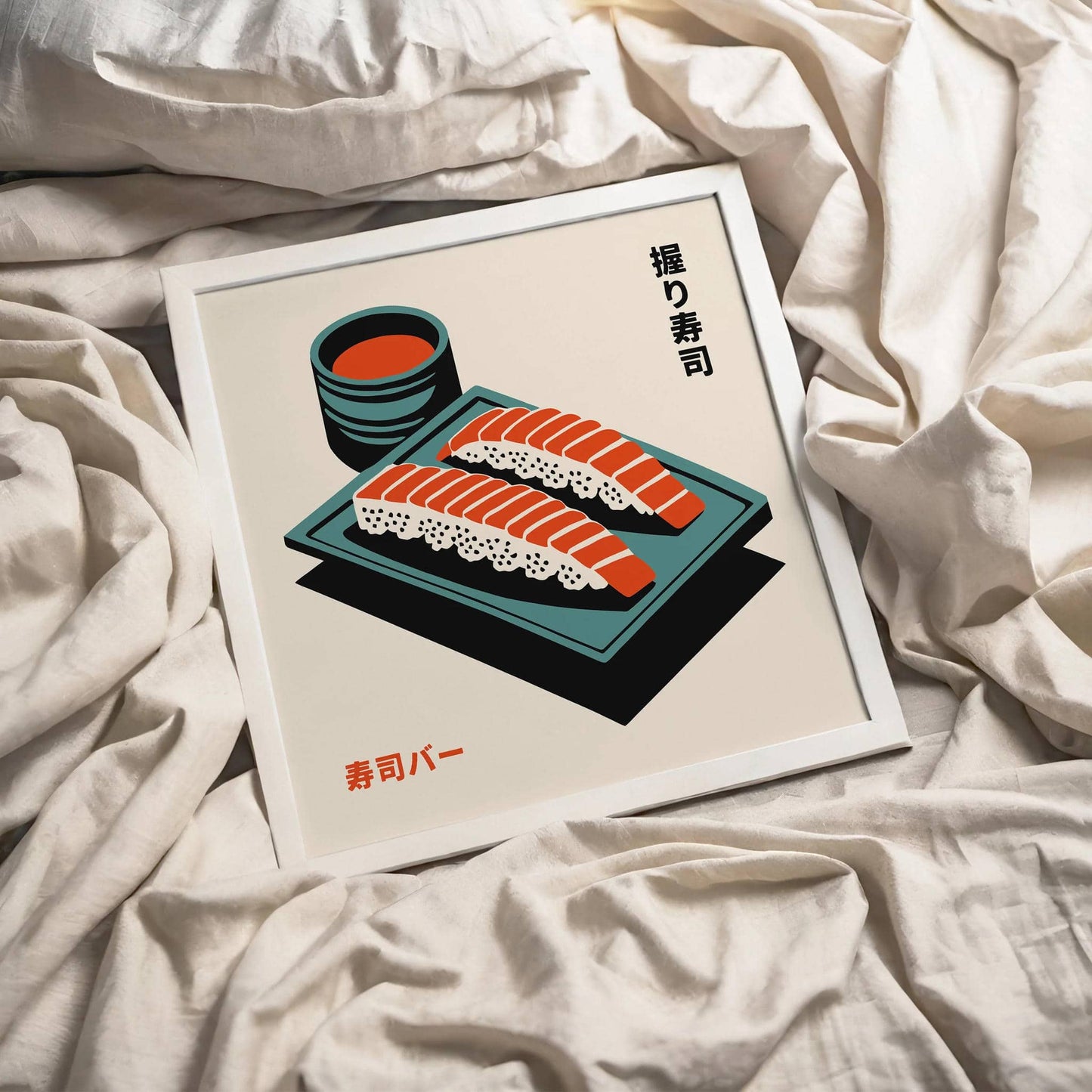 Sushi Bar Minimalist Kitchen Art Print - HypeSheriff