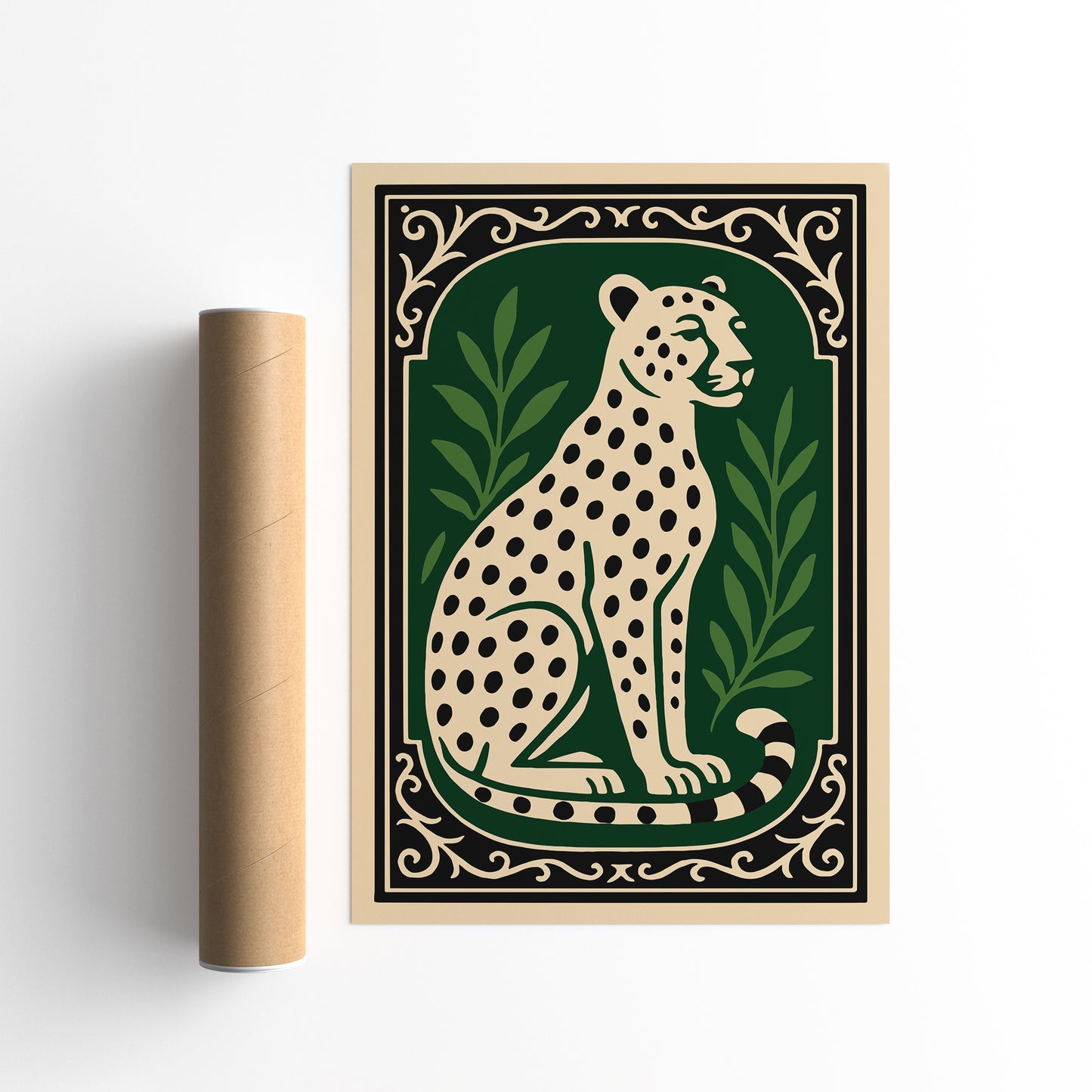 Elegant Cheetah Animal Art Print