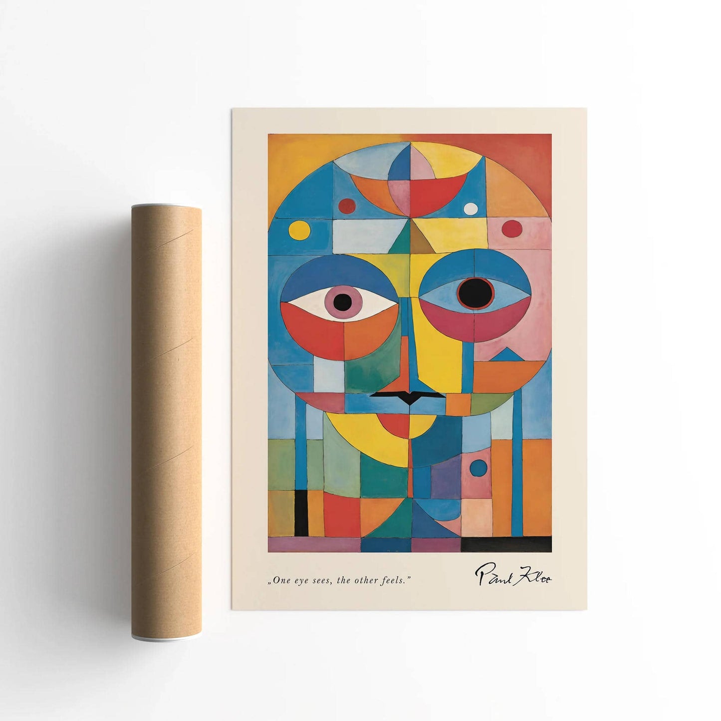 Paul Klee Face Geometric Wall Decor - HypeSheriff